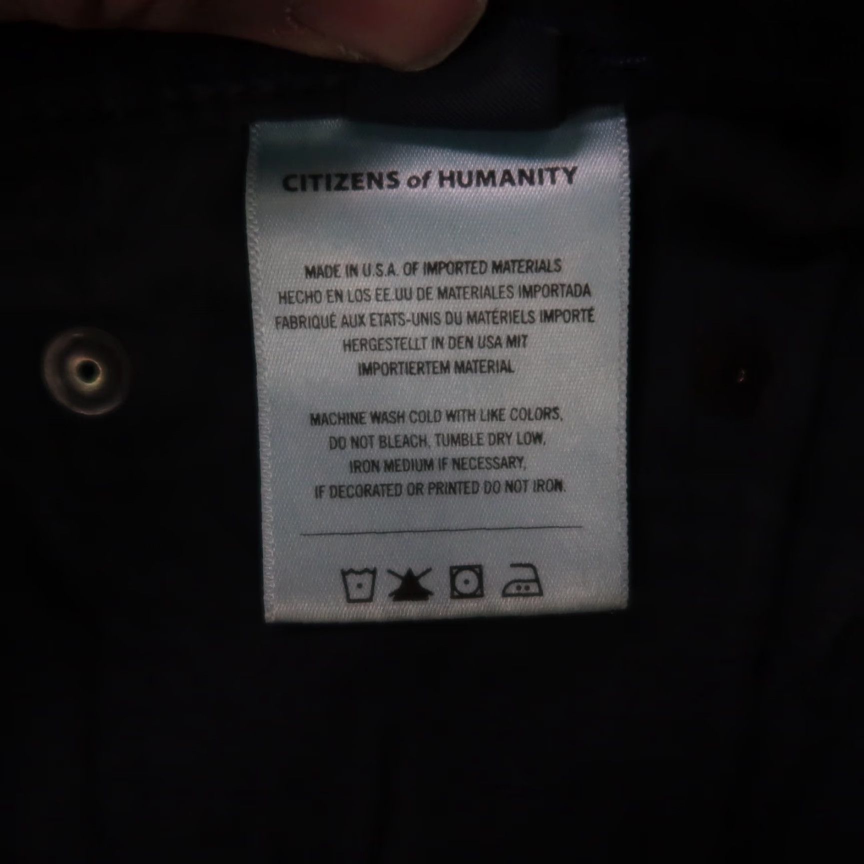 Citizens Of Humanity Citizens of Humanity Mens Pants 29x32 Blue The London Mirco-Velvet Supima Cotton Size US 29 - 4 Thumbnail