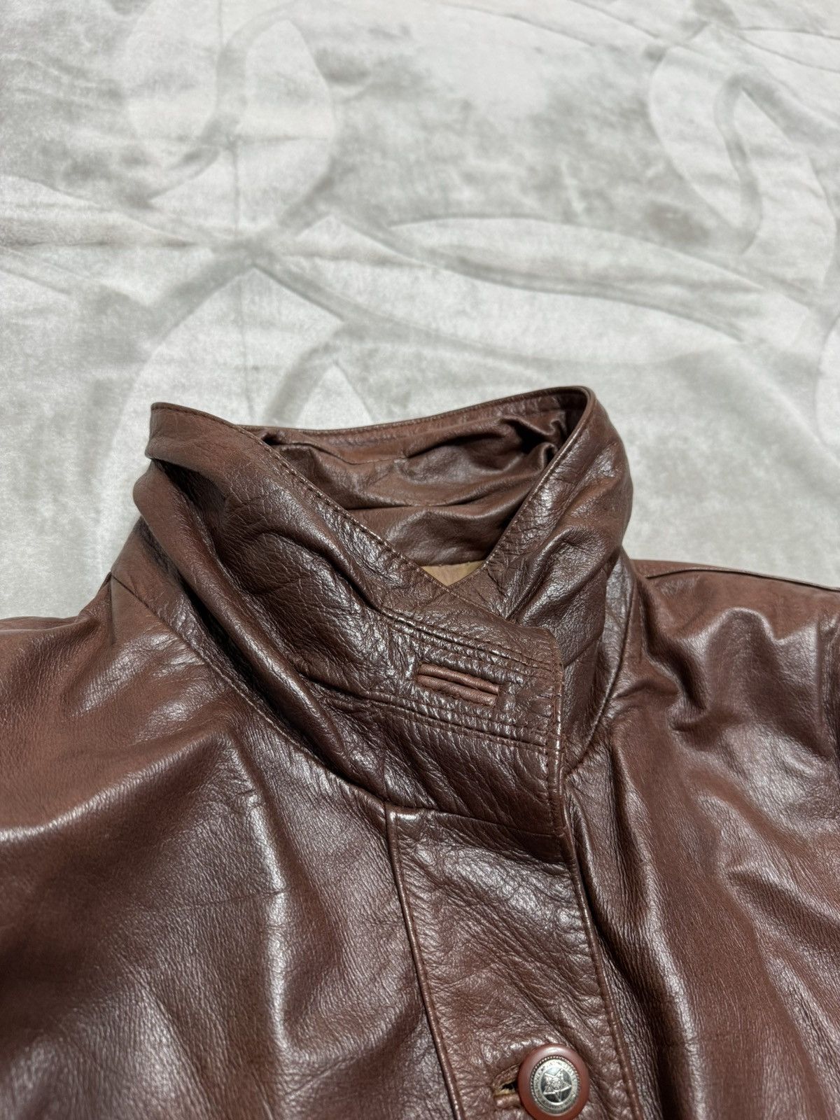 Valentino Valentino Archive Vintage Leather Jacket Made in Korea M Size US M / EU 48-50 / 2 - 8 Thumbnail