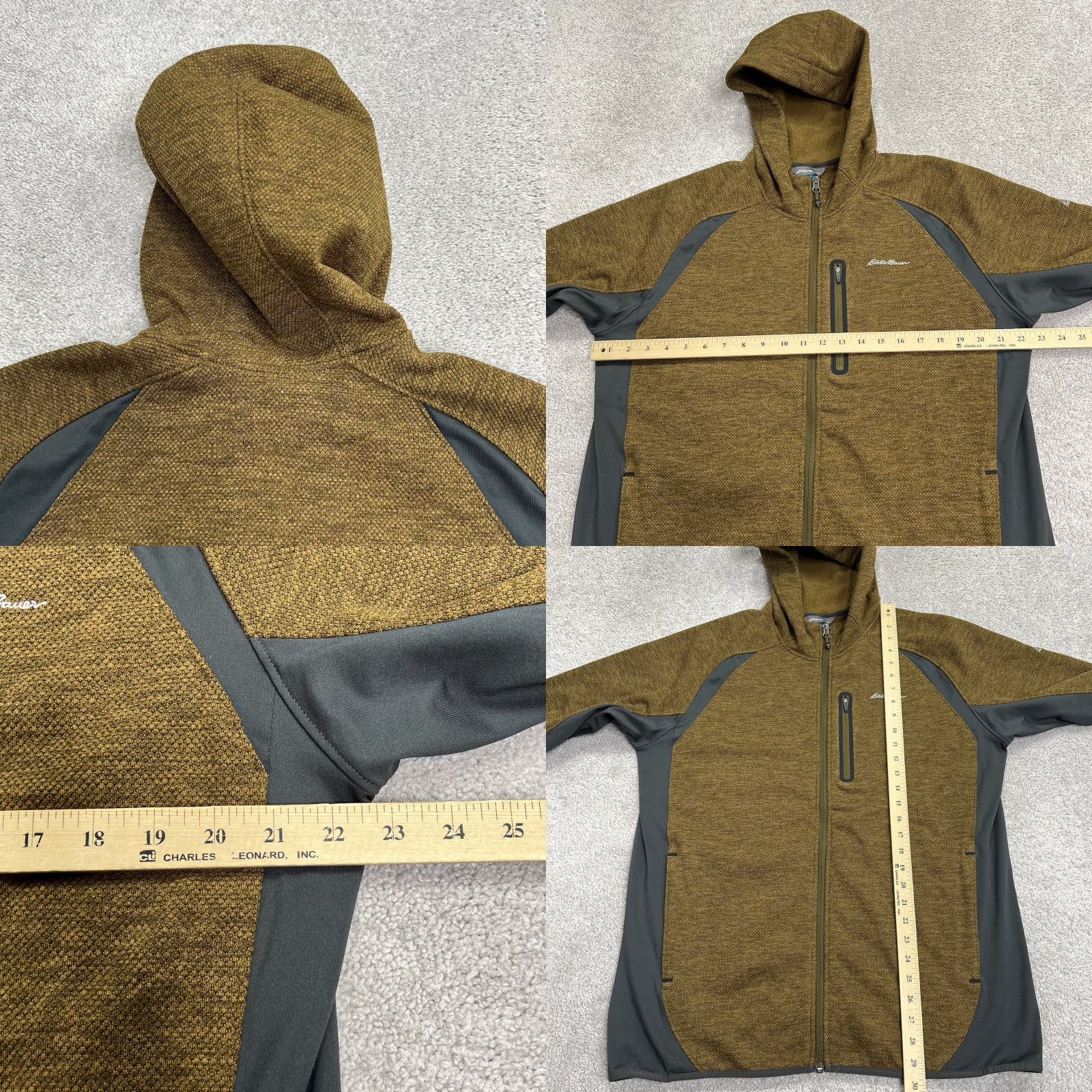 Eddie Bauer Eddie Bauer First Ascent Hoodie Jacket Mens Large Full Zip Pockets Sweatshirt Brown Gray Stretch Size US L / EU 52-54 / 3 - 8 Thumbnail