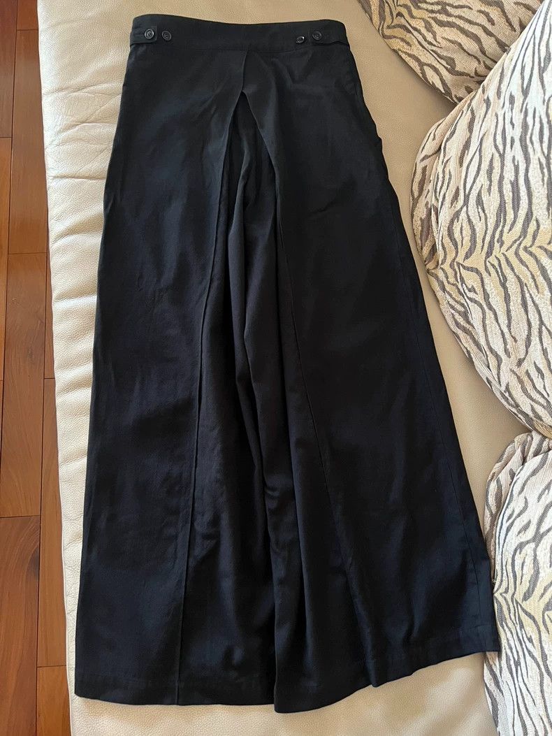 Yohji Yamamoto Yohji Yamamoto size 1 Black wide-leg trousers 2506-Nextarr Size US 28 / EU 44 - 4 Thumbnail