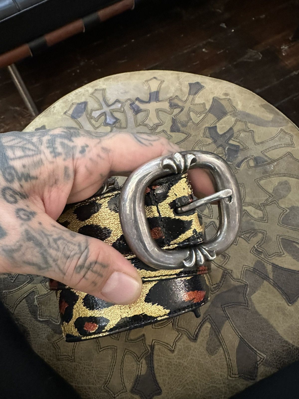 Chrome Hearts Chrome Hearts LEOPARD GUNSLINGER belt 31-33 Size 32 - 3 Thumbnail