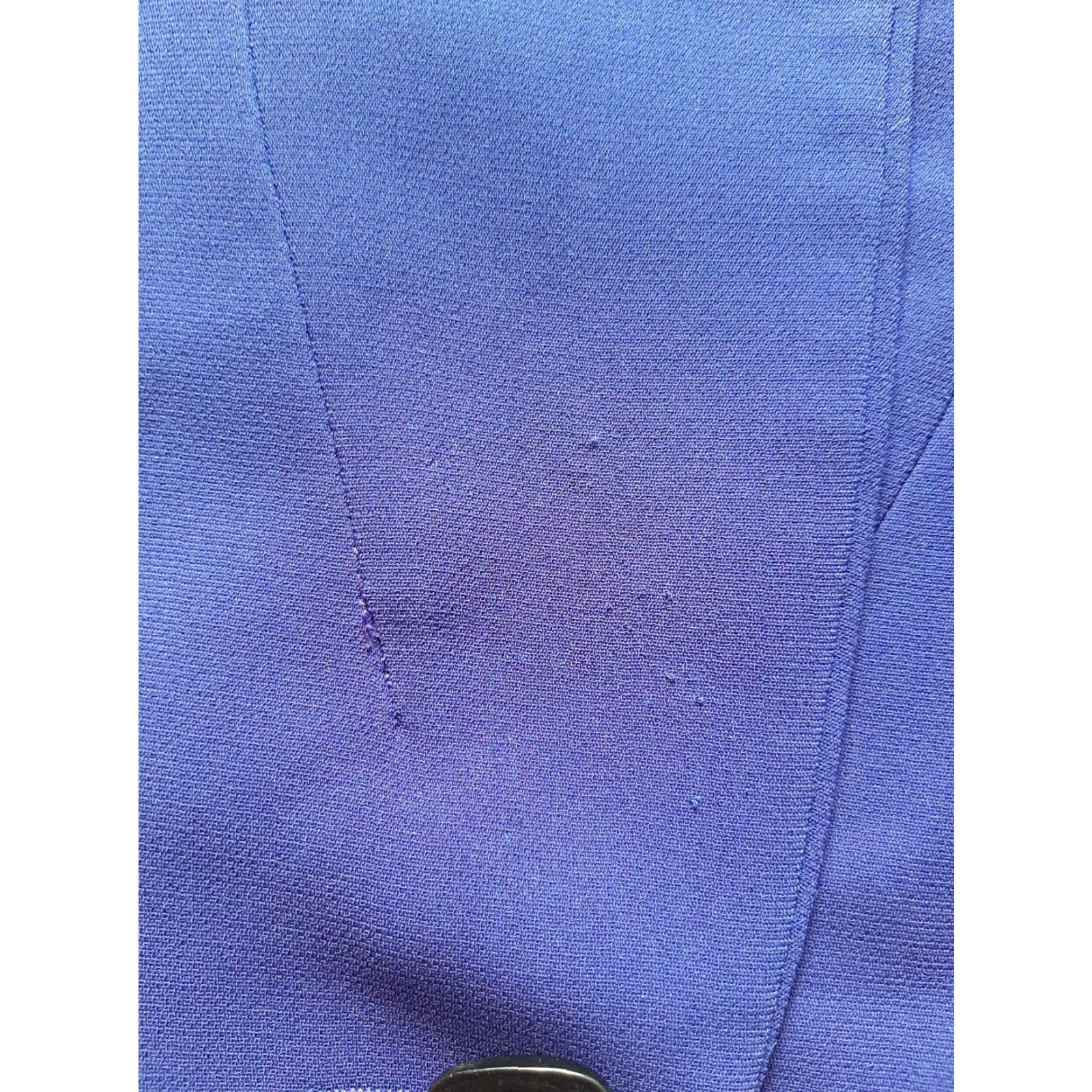 Lee VINTAGE Kathie Lee Collection Suit Jacket Pant Suit Women 14 Blue Black Long Sleeve Regular Size 14 Women Slight Fabric Wear in Spots Size XL / US 12-14 / IT 48-50 - 4 Thumbnail