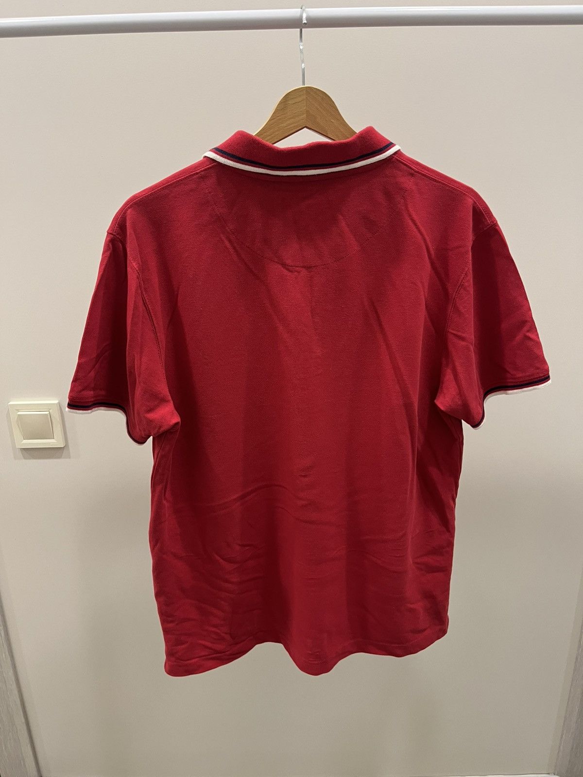 Vintage Pierre Cardin VINTAGE Red Textured Stripes Polo Shirt Sz XL Size US XL / EU 56 / 4 - 3 Thumbnail