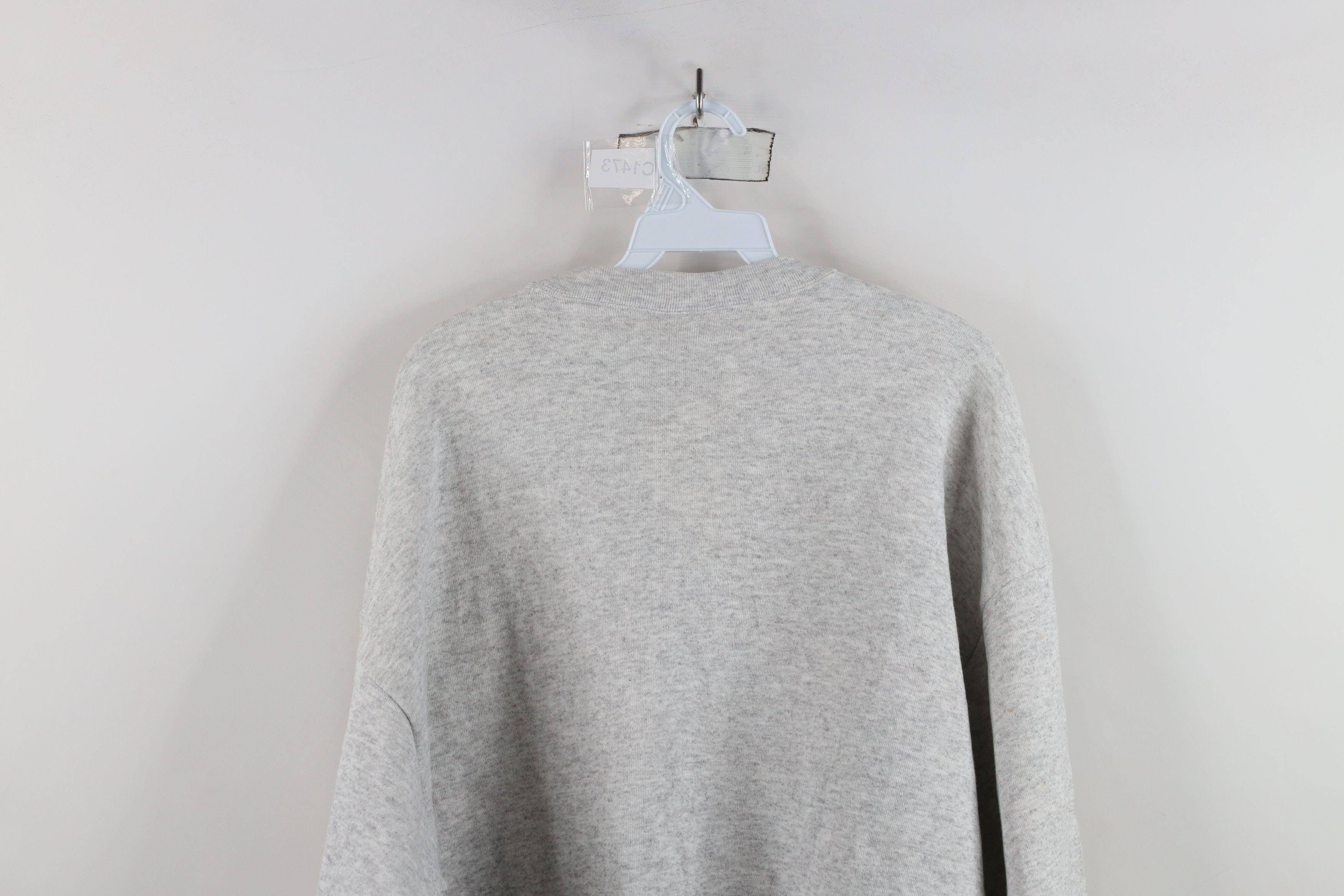 Vintage Deadstock Vintage Y2K Millennium Sweatshirt Heather Gray Size US XL / EU 56 / 4 - 12 Thumbnail