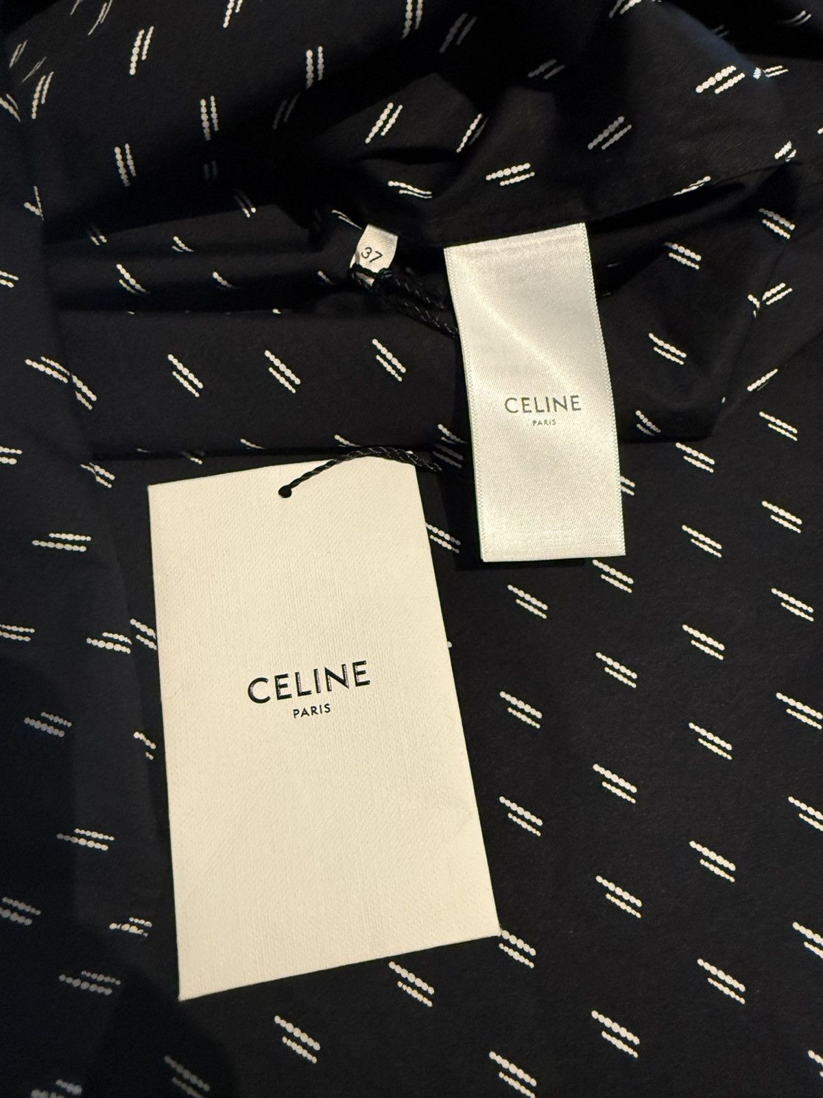 Celine SS19 Grail Celine lines stripe black white shirt Hedi 37 new Size US S / EU 44-46 / 1 - 20 Thumbnail