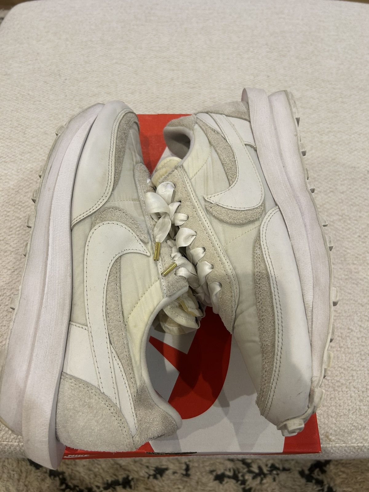 Nike Nike Sacai LD Waffle White Size US 12 / EU 45 - 4 Thumbnail