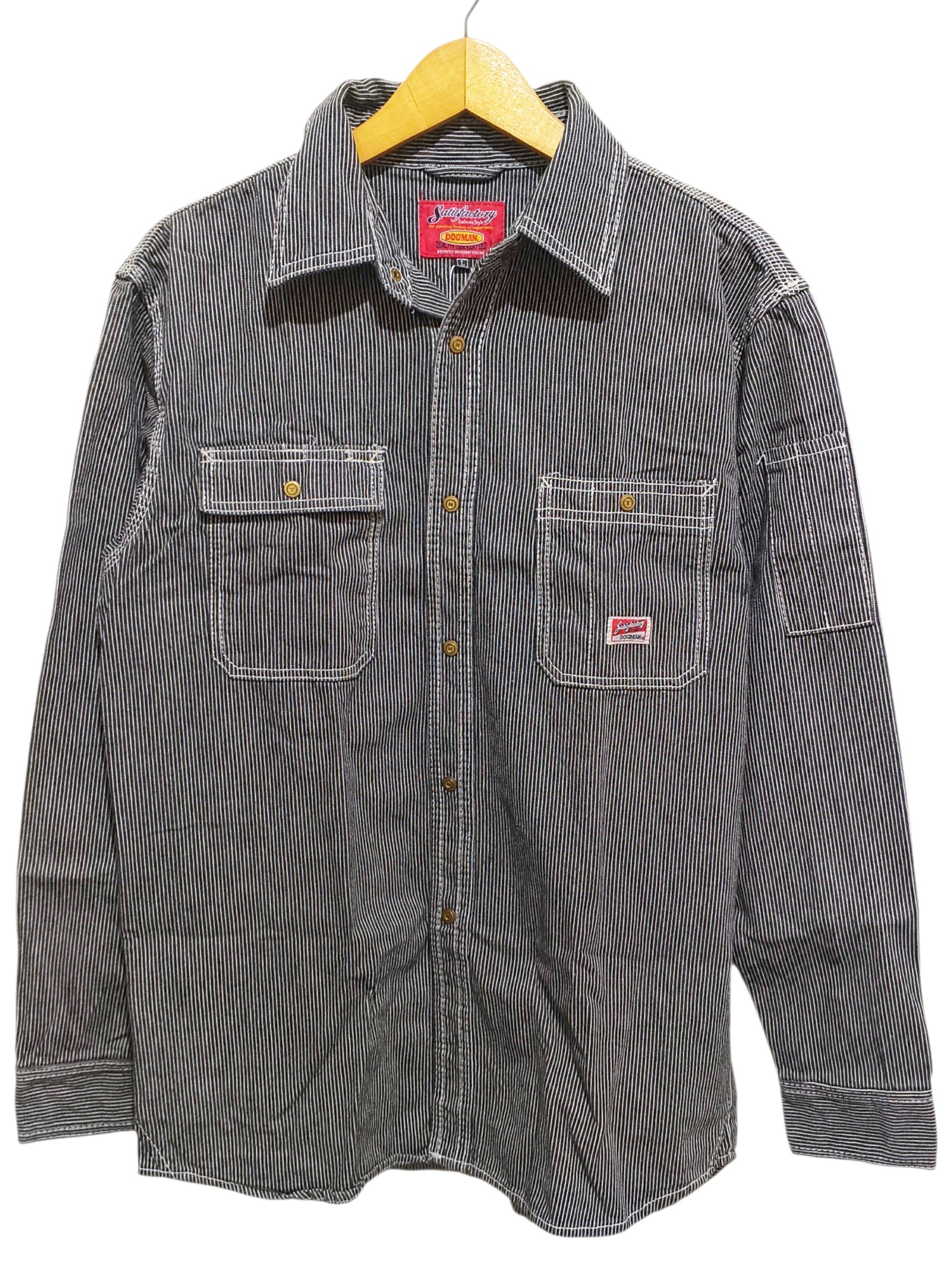 Other Satisfactory Dogman Hickory Work shirt Size US S / EU 44-46 / 1 - 1 Thumbnail
