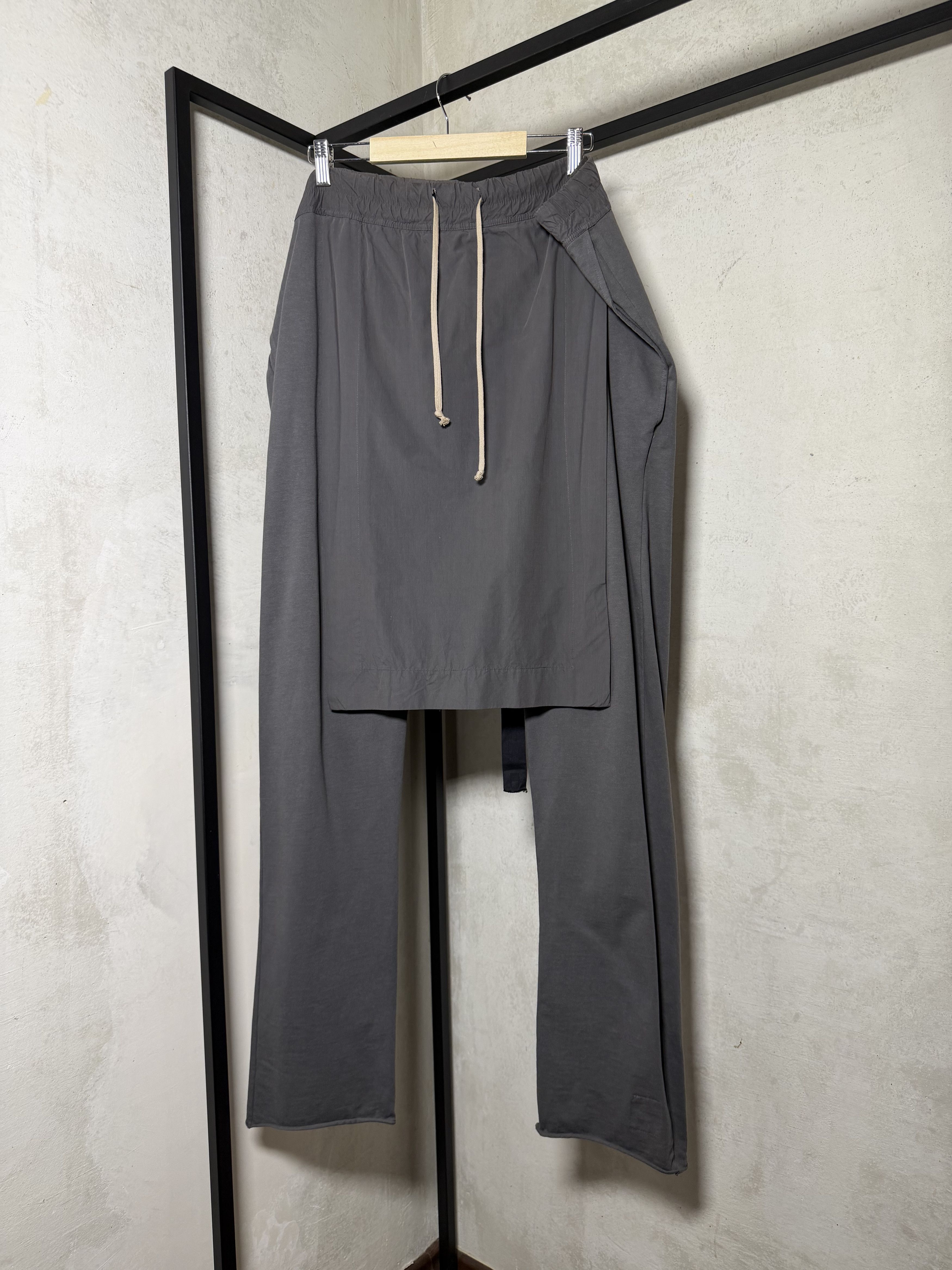Rick Owens Drkshdw Rick Owens DRKSHDW Layered Skirt Sarouel Pants