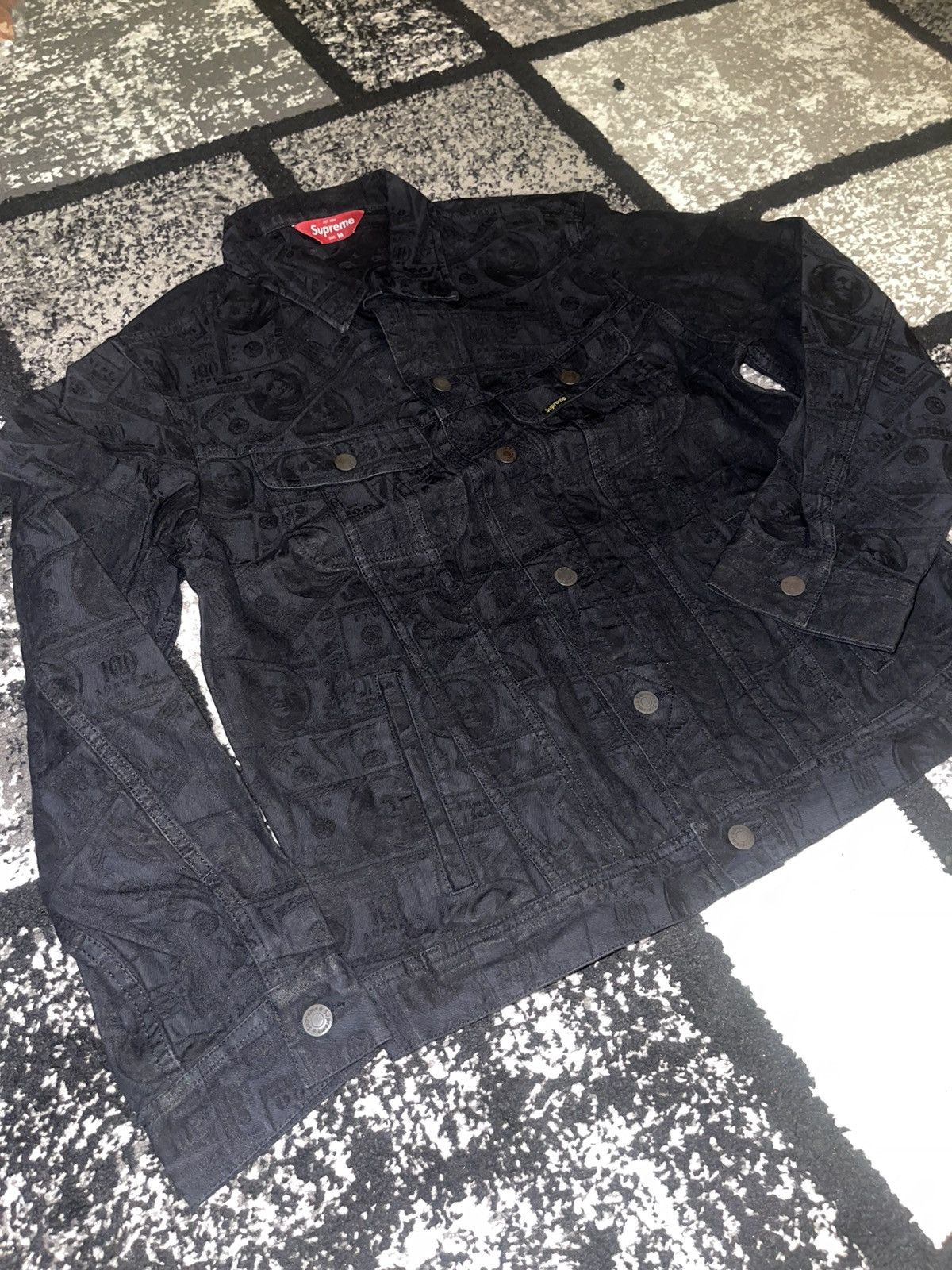 Supreme 100 Dollar Bill Trucker Jacket | Grailed