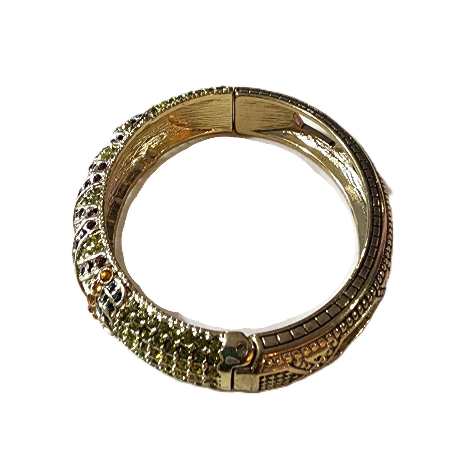Designer Heidi Daus Triple Play X-Ceptional Crystal Bangle Bracelet Size ONE SIZE - 9 Thumbnail