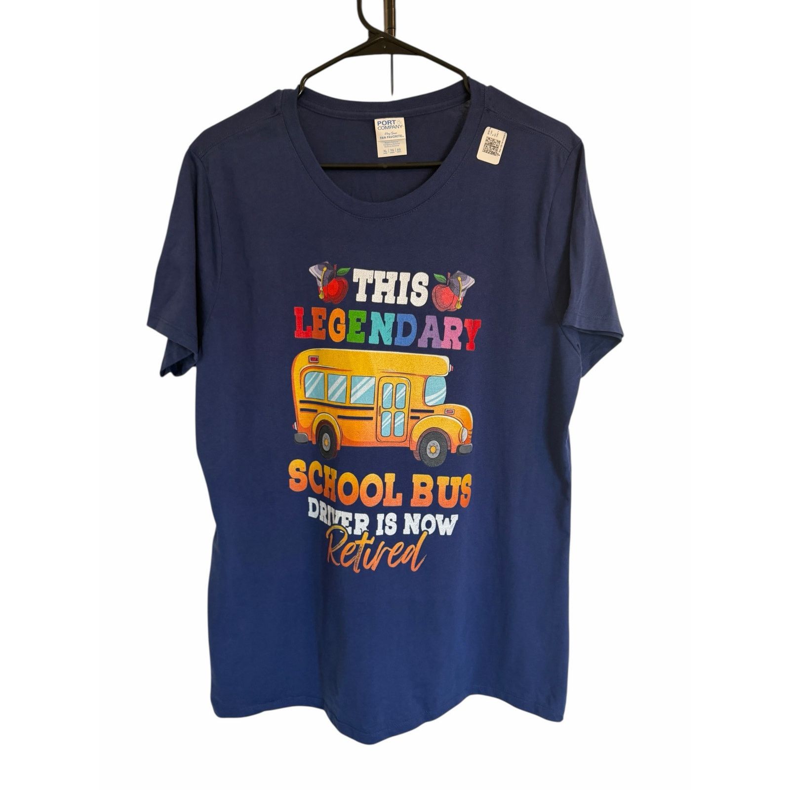Other Blue School Bus Driver Short Sleeve Crew Neck T-Shirt Size M / US 6-8 / IT 42-44 - 4 Thumbnail