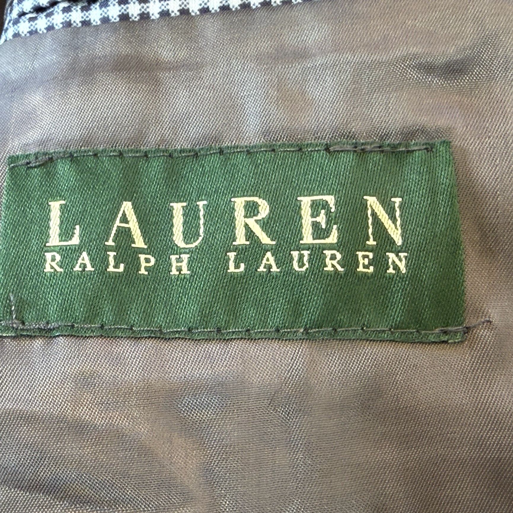 Ralph Lauren Lauren Ralph Lauren Blazer Men 44R Houndstooth Silk Wool Multicolor Two Button Notch Lapel Mens Size 44R - 7 Thumbnail