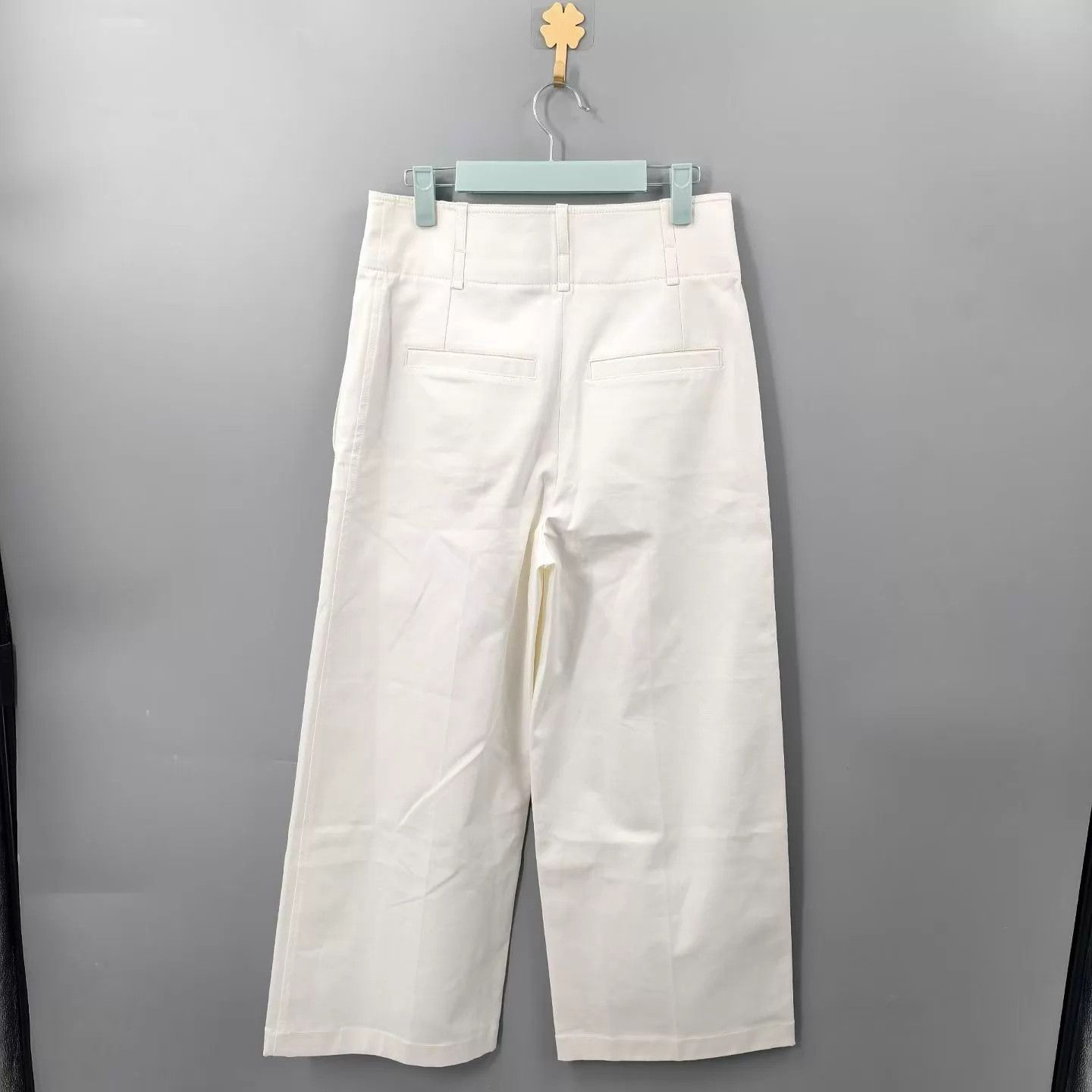 Hermes Hermes white wide-leg pants 36 Size 26" / US 2 / IT 38 - 2 Thumbnail