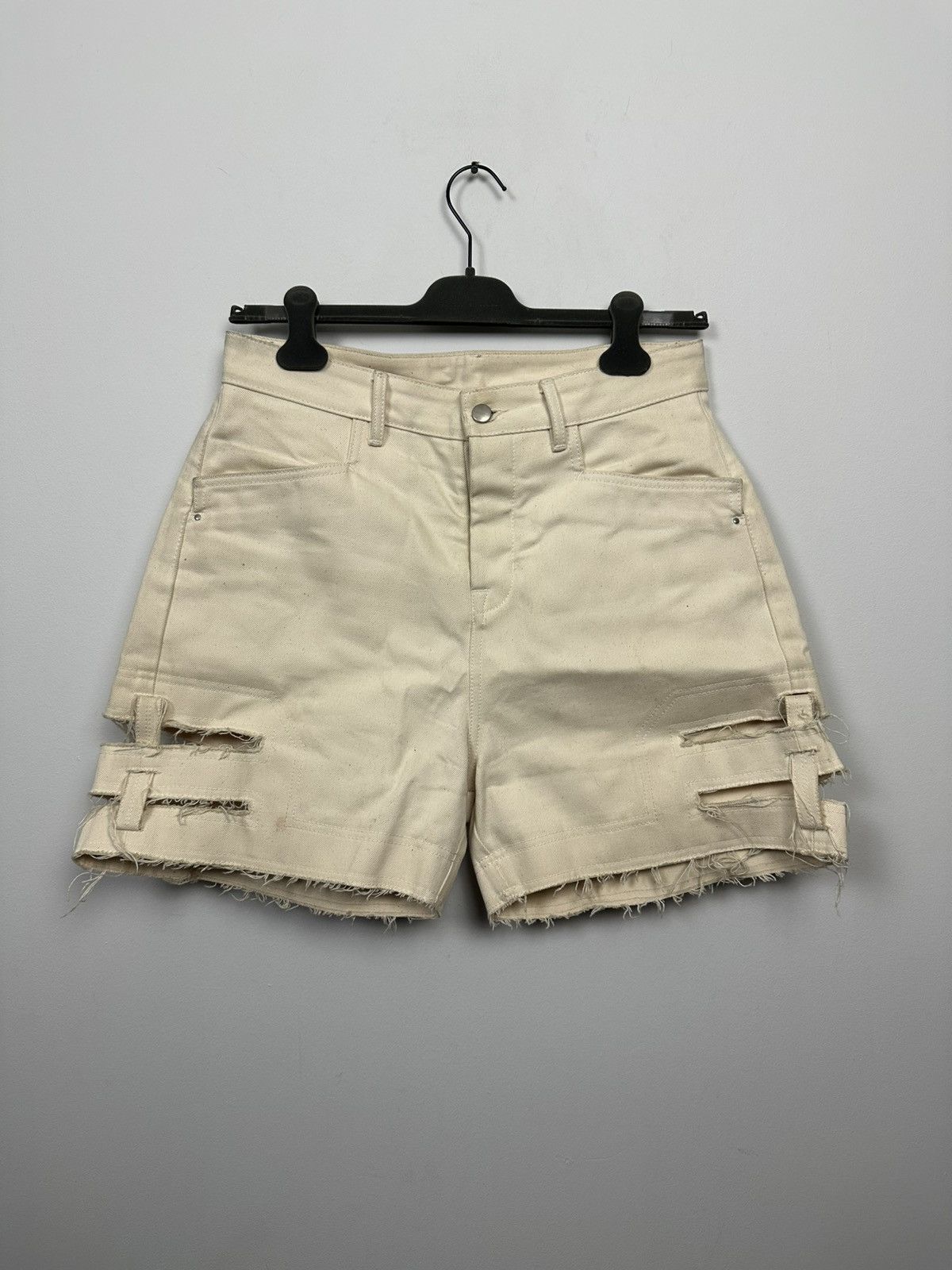 Rick Owens Raw Denim Spartan Shorts Size US 31 - 1 Thumbnail