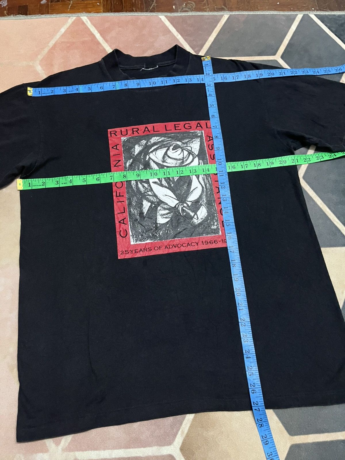 Rap Tees 💥VINTAGE Legal Assistance BLACK HISTORY CALIFORNIA LABOUR Size US L / EU 52-54 / 3 - 13 Thumbnail