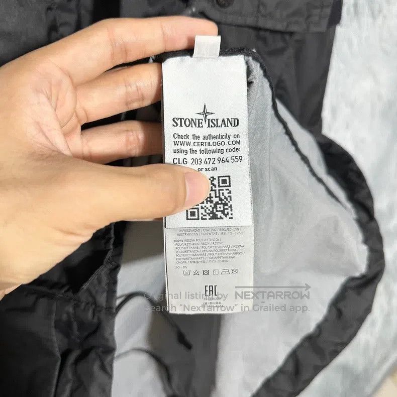 Stone Island Stone Island Waterproof Jacket, Black, XL Size Size US XL / EU 56 / 4 - 8 Thumbnail