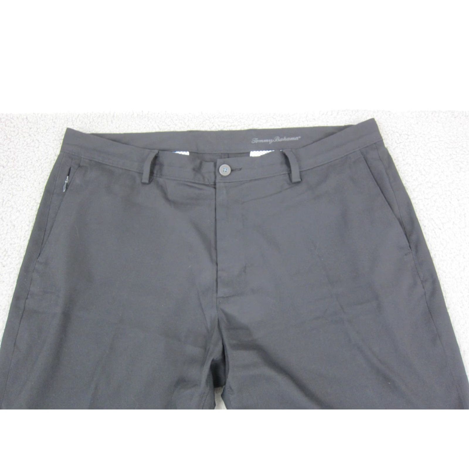 Tommy Bahama Tommy Bahama Pants Mens 38x32 Black Chino Flat Front Regular Straight Size 38 Black - Tommy Bahama Pants - Chino - Flat Front - 38x32 - Black - Mens Size US 38 / EU 54 - 2 Thumbnail
