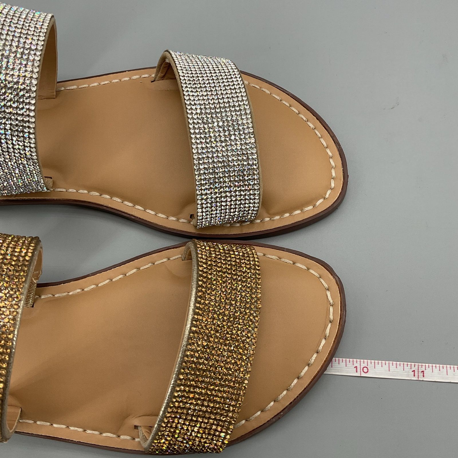 Other Wild Pair Women Ginnie Slide Sandals Silver/Bronze Size 7.5M Size US 7.5 / IT 37.5 - 7 Thumbnail