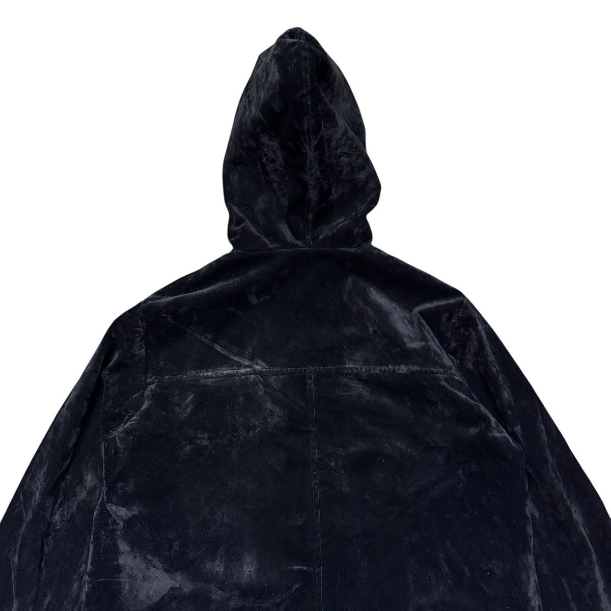 Japanese Brand Sugared Japan Black Velvet Faux Fur Hooded Jacket Size US M / EU 48-50 / 2 - 7 Thumbnail