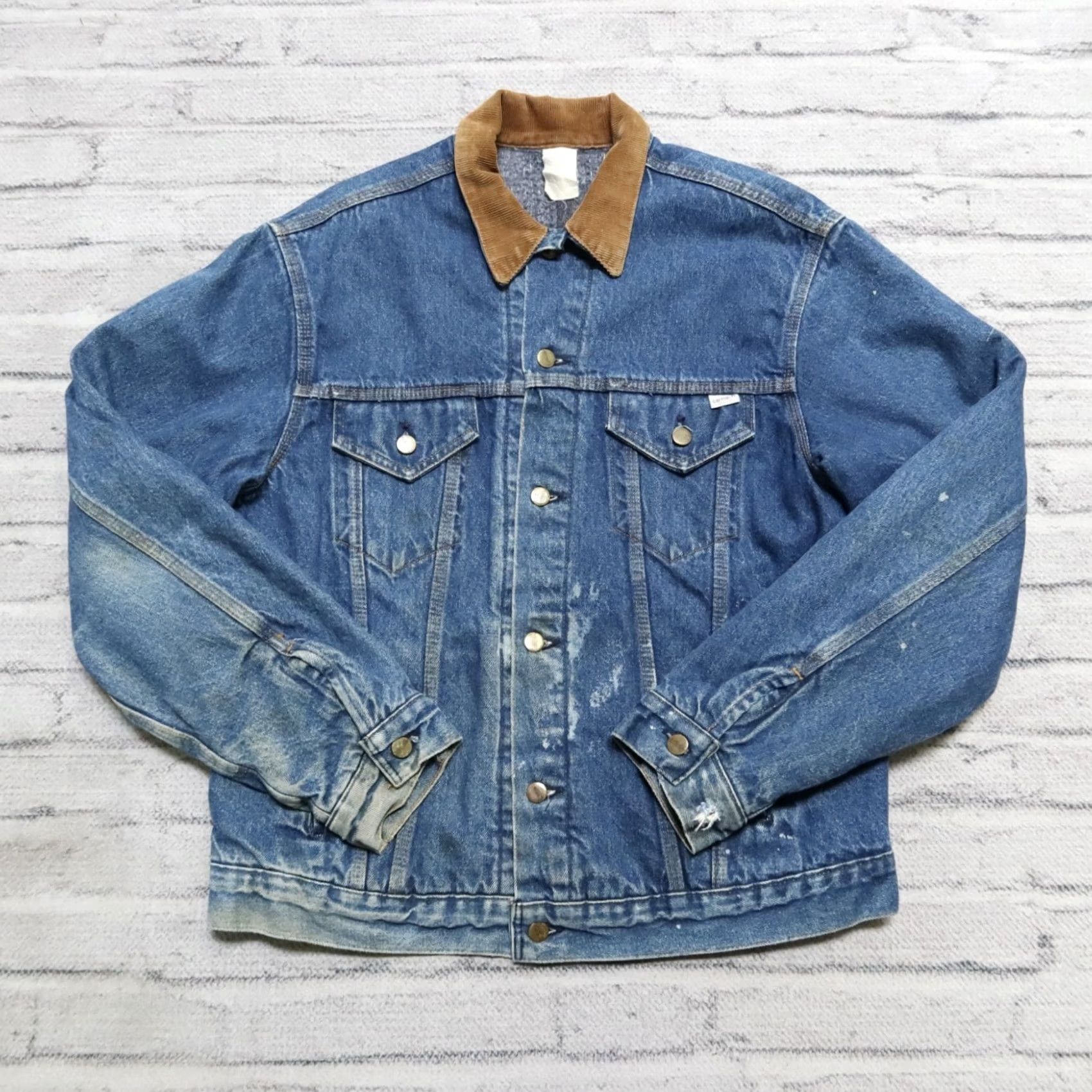 Carhartt Vintage Carhartt Denim Trucker Jacket Medium Wash 44 Mens Size 44 WIP Size US 44 / EU 60 - 2 Thumbnail