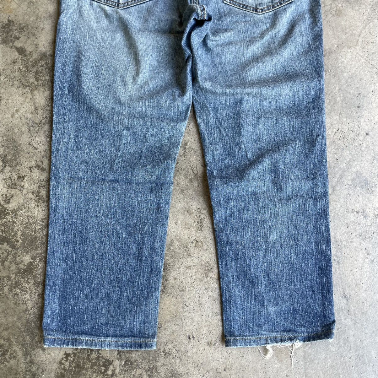 Wrangler 🔥Vintage Wrangler WM0383 Stoned Washed Distress Jeans Size US 34 / EU 50 - 6 Thumbnail