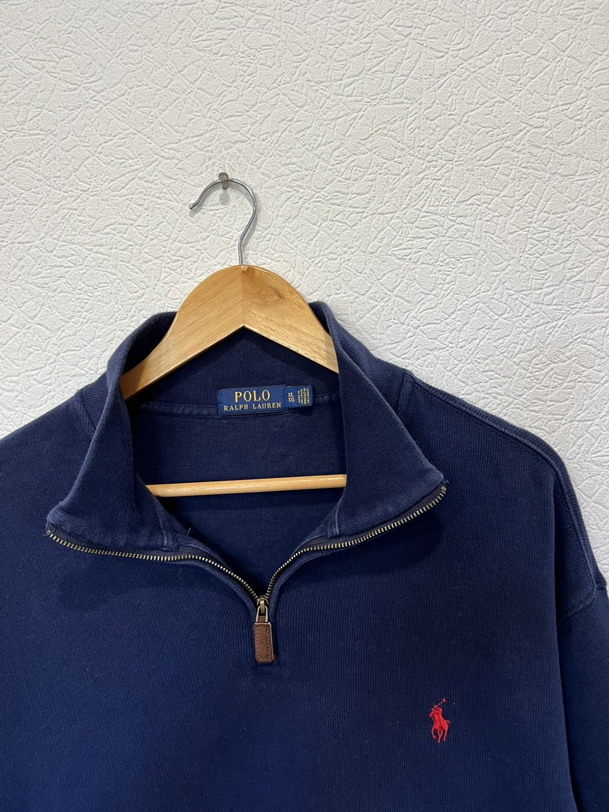 Polo Ralph Lauren Polo Ralph Lauren Blue Sweater Classic 1/4 Zip Mens Size US XL / EU 56 / 4 - 2 Thumbnail