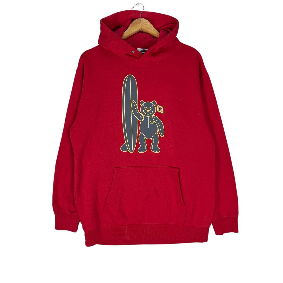 Vintage 🌟BEAR HOODIE SURF BOARD HAWAII SWEATSHIRTS Size US L / EU 52-54 / 3 - 2 Thumbnail