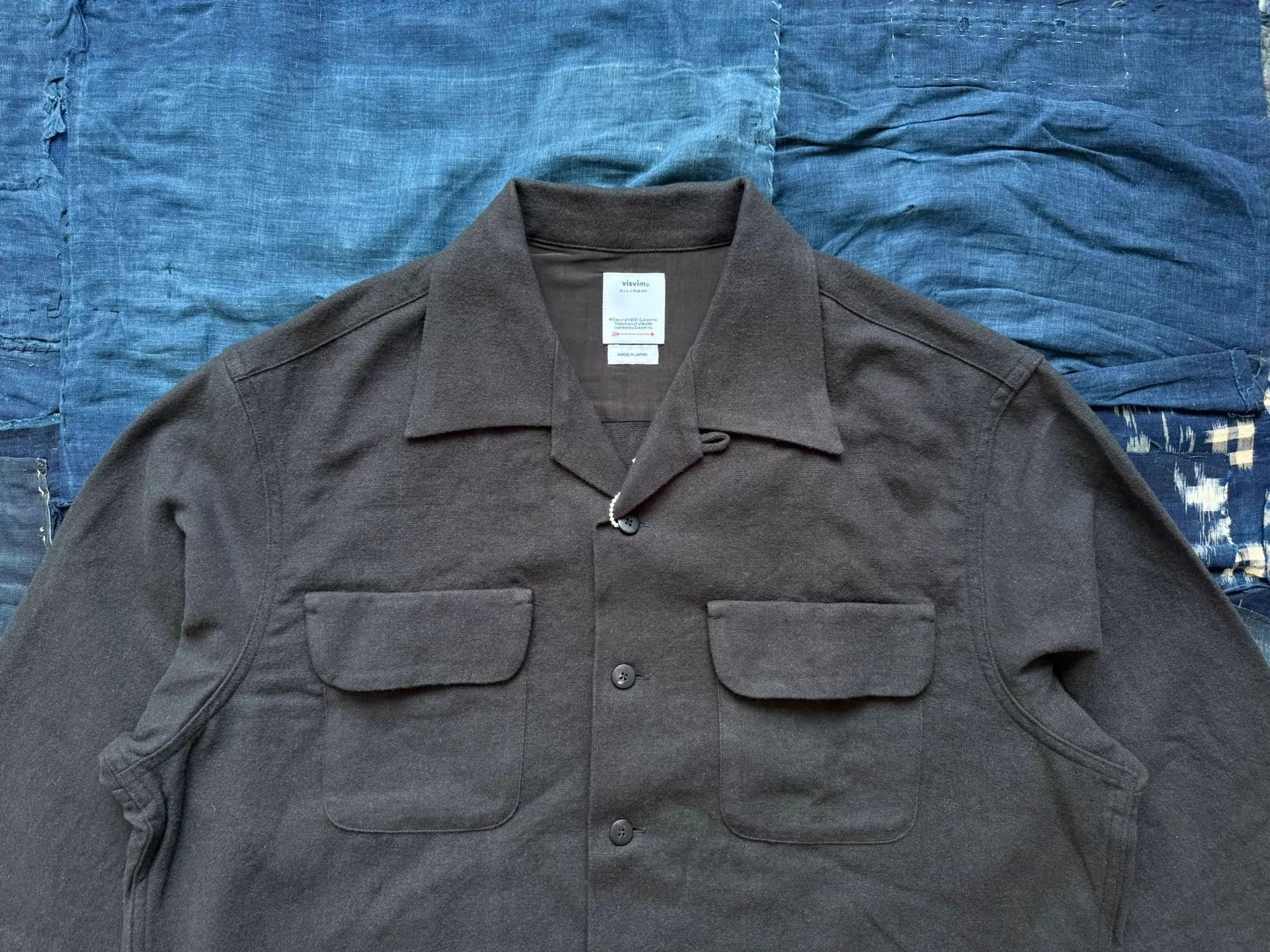 Visvim VISVIM 26SS CARROW SHIRT L/S Wool Linen Charcoal 2 Size US M / EU 48-50 / 2 - 4 Thumbnail