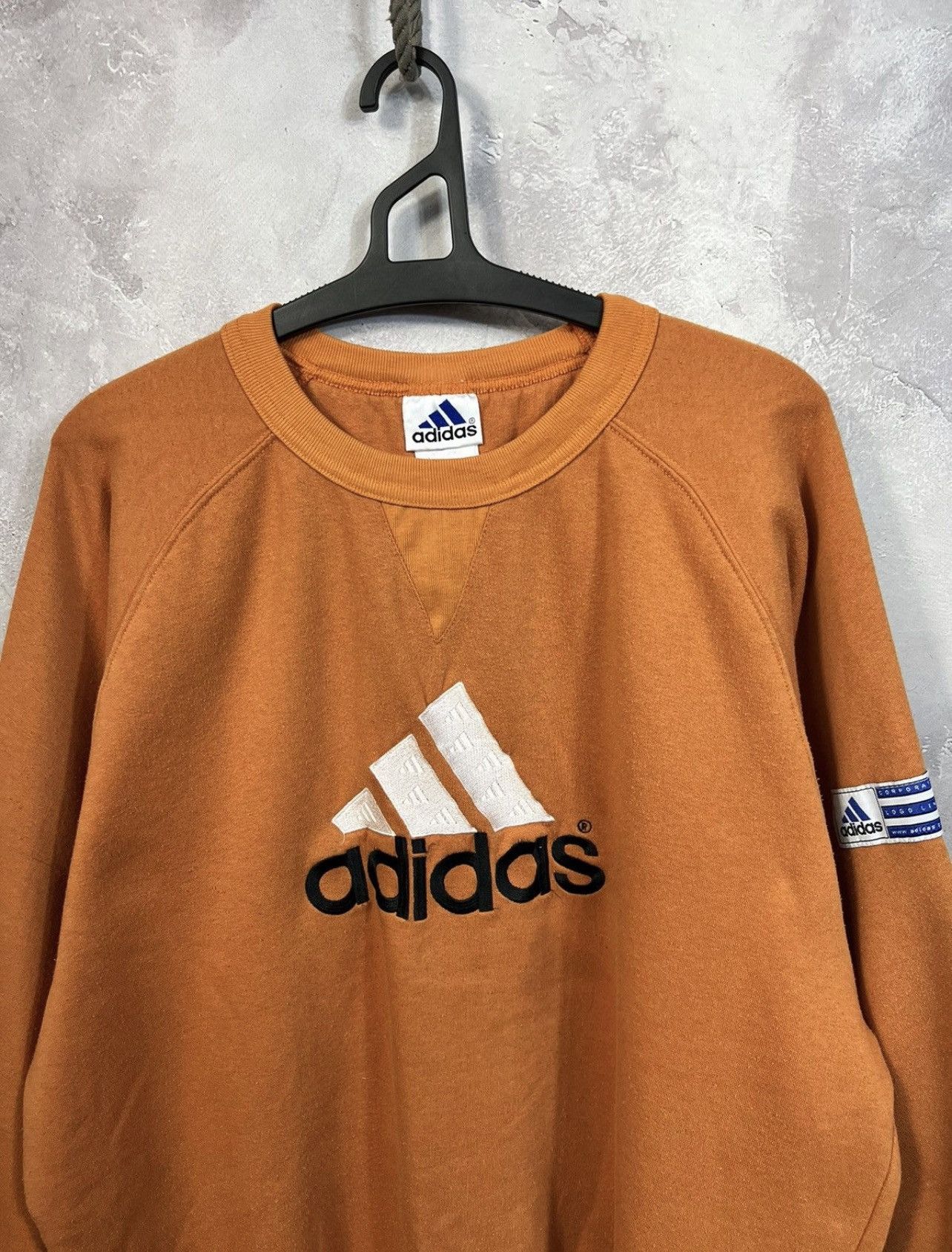 Adidas × Vintage Vintage 90s Adidas Y2k Baggy Sweatshirt Size US M / EU 48-50 / 2 - 2 Thumbnail