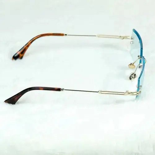 Other Mens Vintage Retro Rectangular Luxury Square Rimless Baby Size ONE SIZE - 2 Thumbnail