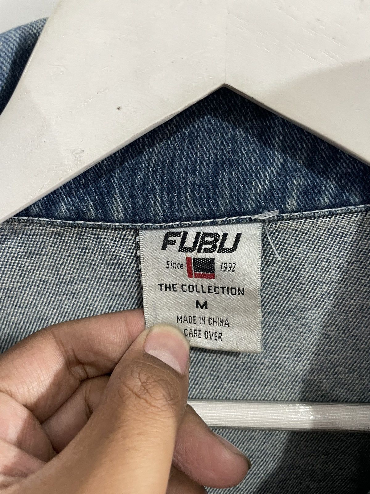 Fubu 90s Fubu hip hop denim embroidery logo Y2k style Size US XL / EU 56 / 4 - 10 Thumbnail