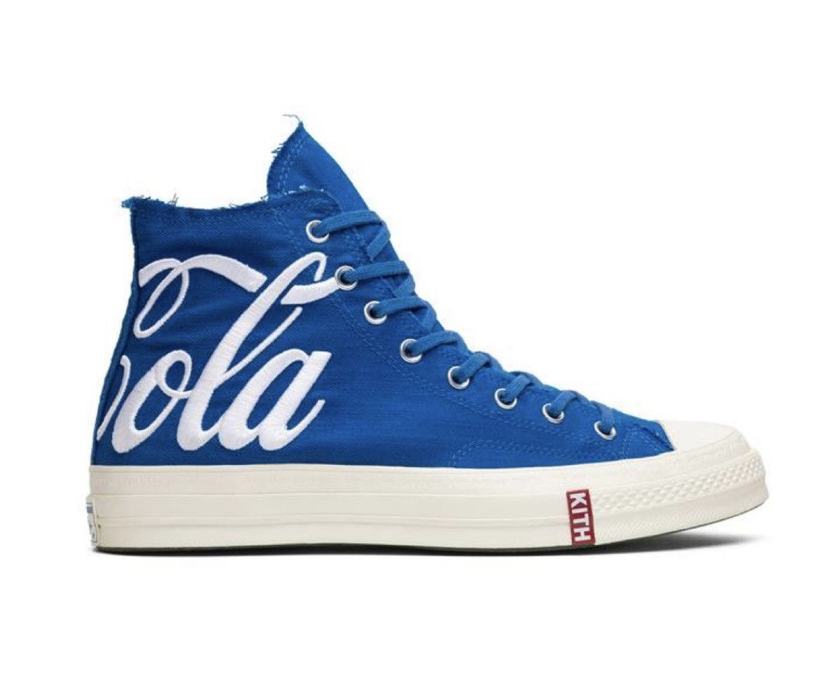image of Coca Cola x Converse Kith X Coke X Converse Friends & Family Israel Shoes in Blue, Men's (Size 9)
