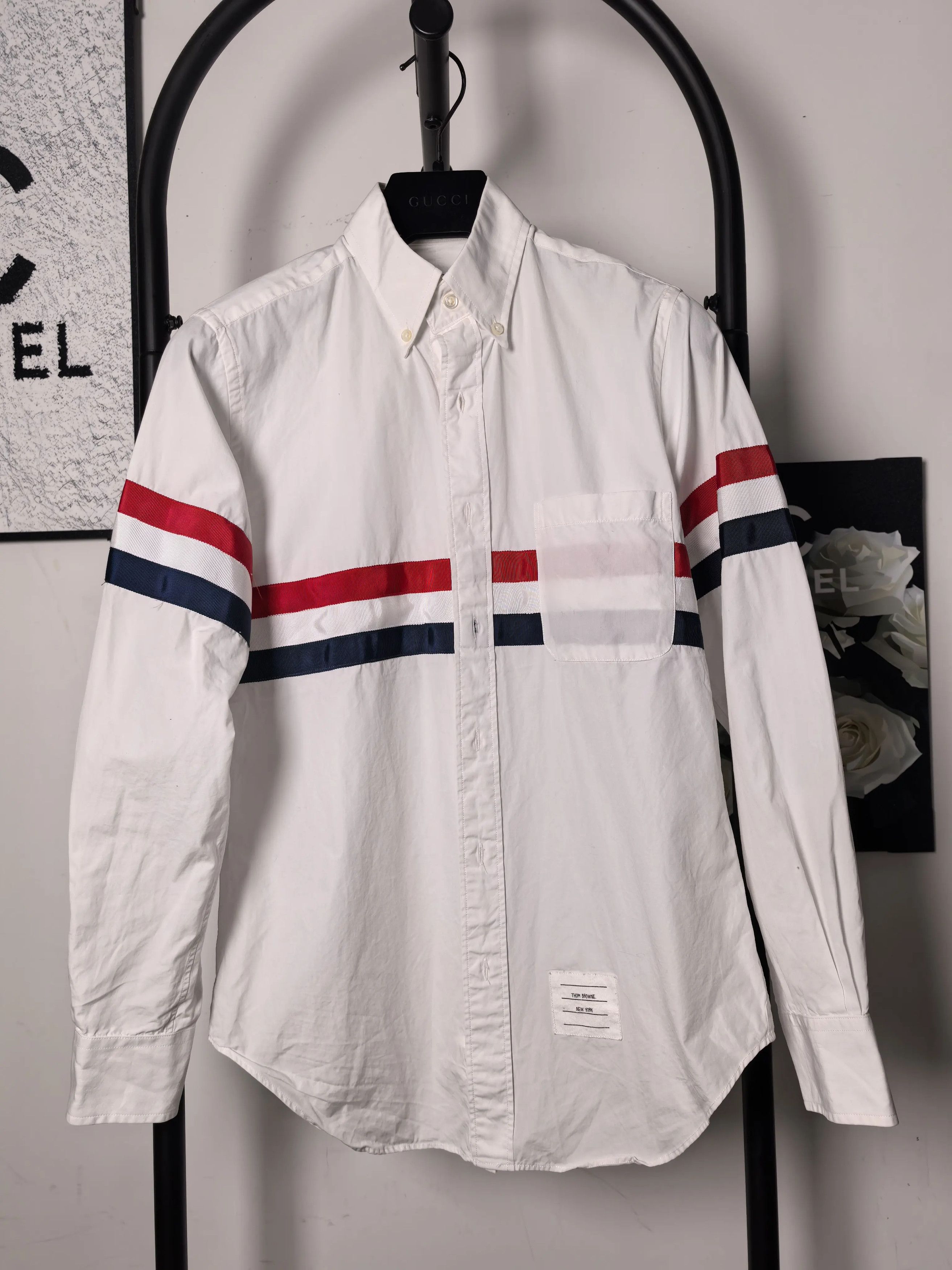 Thom Browne Thom Browne White Shirt m Men Size US M / EU 48-50 / 2 - 1 Thumbnail