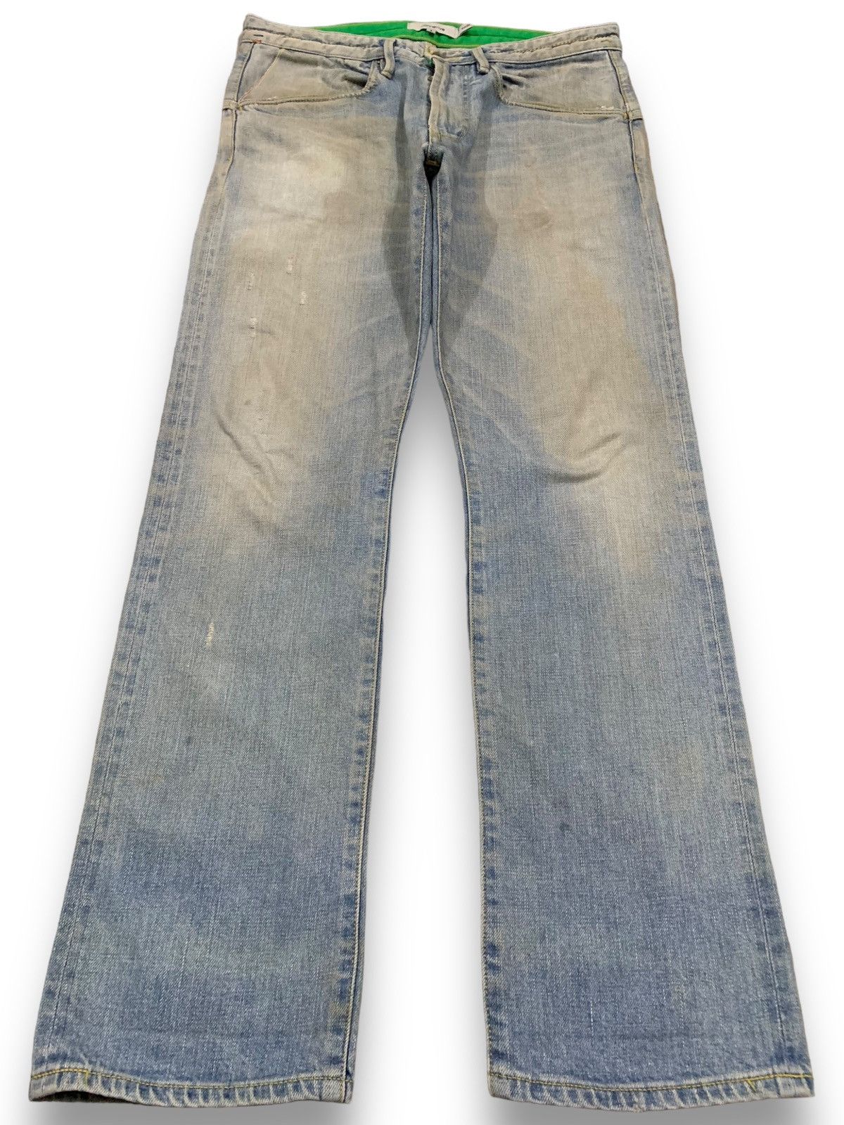Nonnative × Undercover Vintage Nonnative Selvedge Mud Wash Ripped Grunge Jeans Size US 32 / EU 48 - 2 Thumbnail