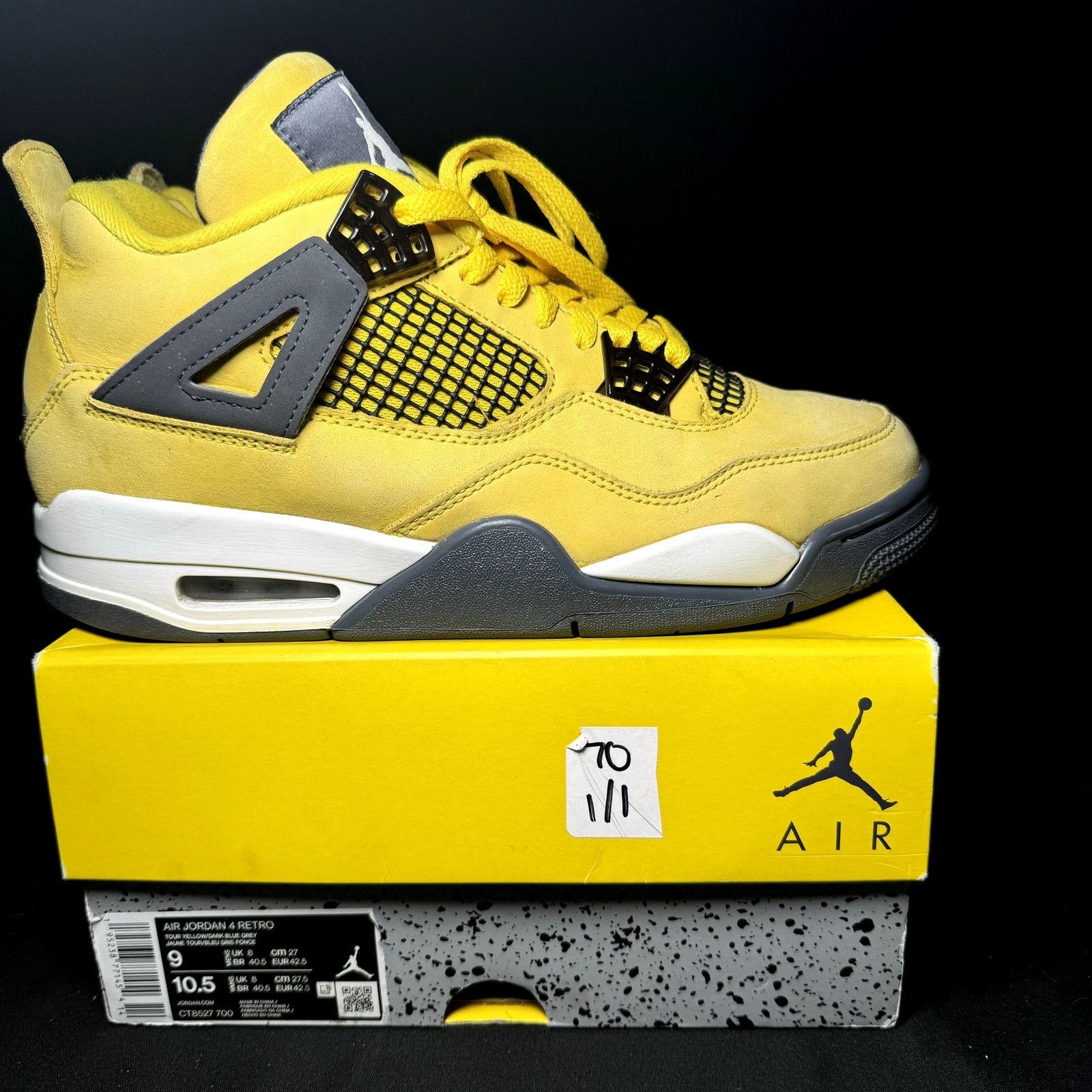 Jordan Brand × Nike Size 9 - Nike Air Jordan 4 Retro Lightning 2021 Men's Shoes Size US 9 / EU 42 - 1 Thumbnail
