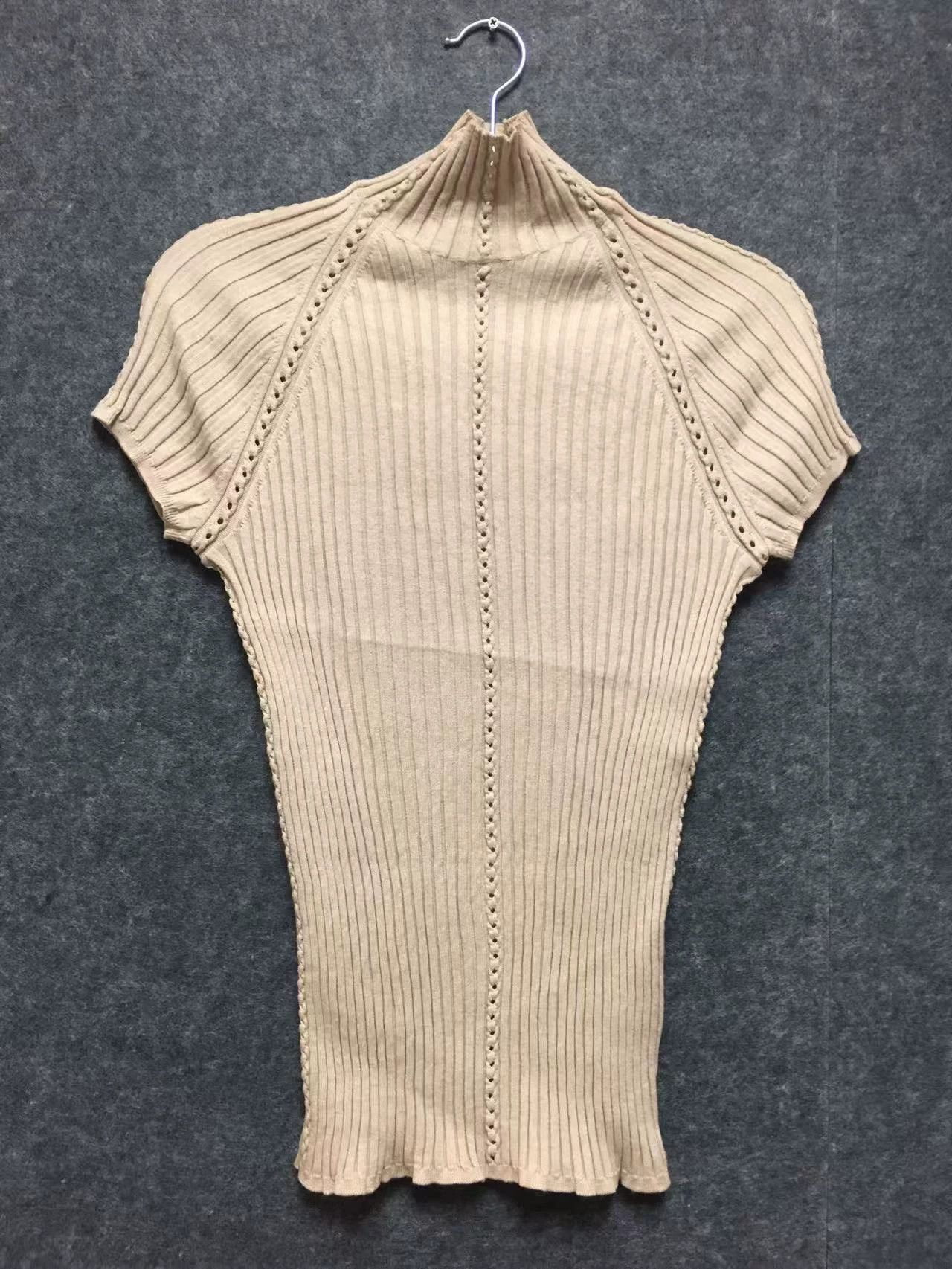 Hermes Hermès Mock Neck Knit Short Sleeve Size US S / EU 44-46 / 1 - 1 Thumbnail