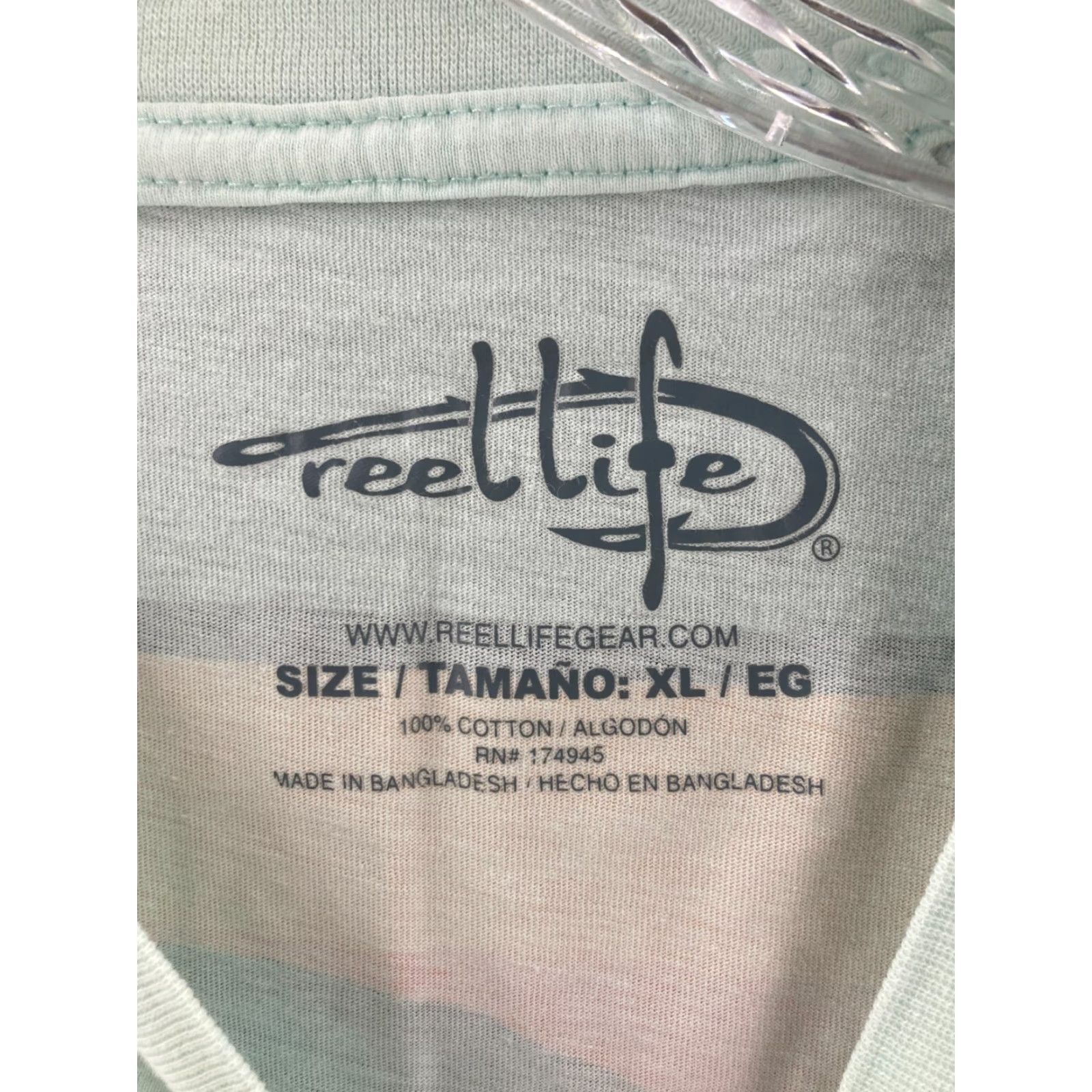 Alife Reel Life T-Shirt Mens XL White Short Sleeve Crew Neck Fishing Outdoors Lightweight Soft Size US XL / EU 56 / 4 - 6 Thumbnail