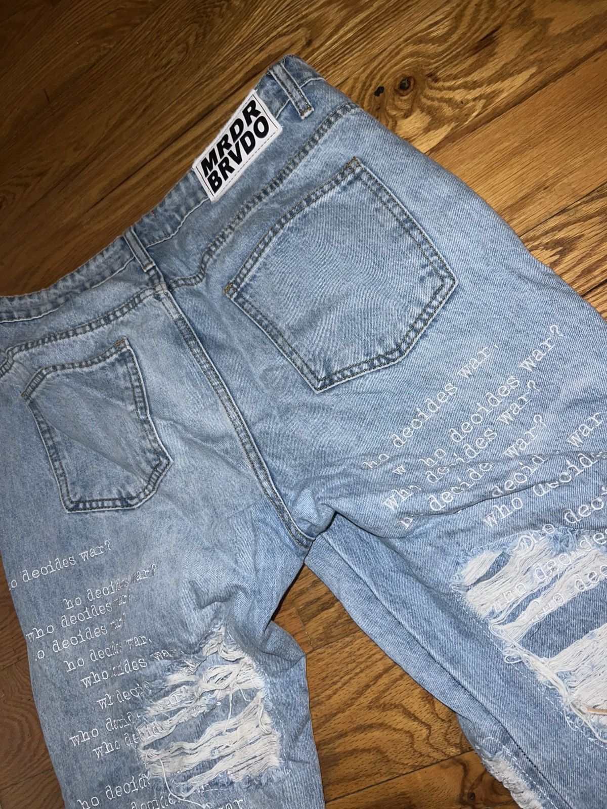 Who Decides War Who Decides Ware Embroidered Denim Size US 34 / EU 50 - 5 Thumbnail