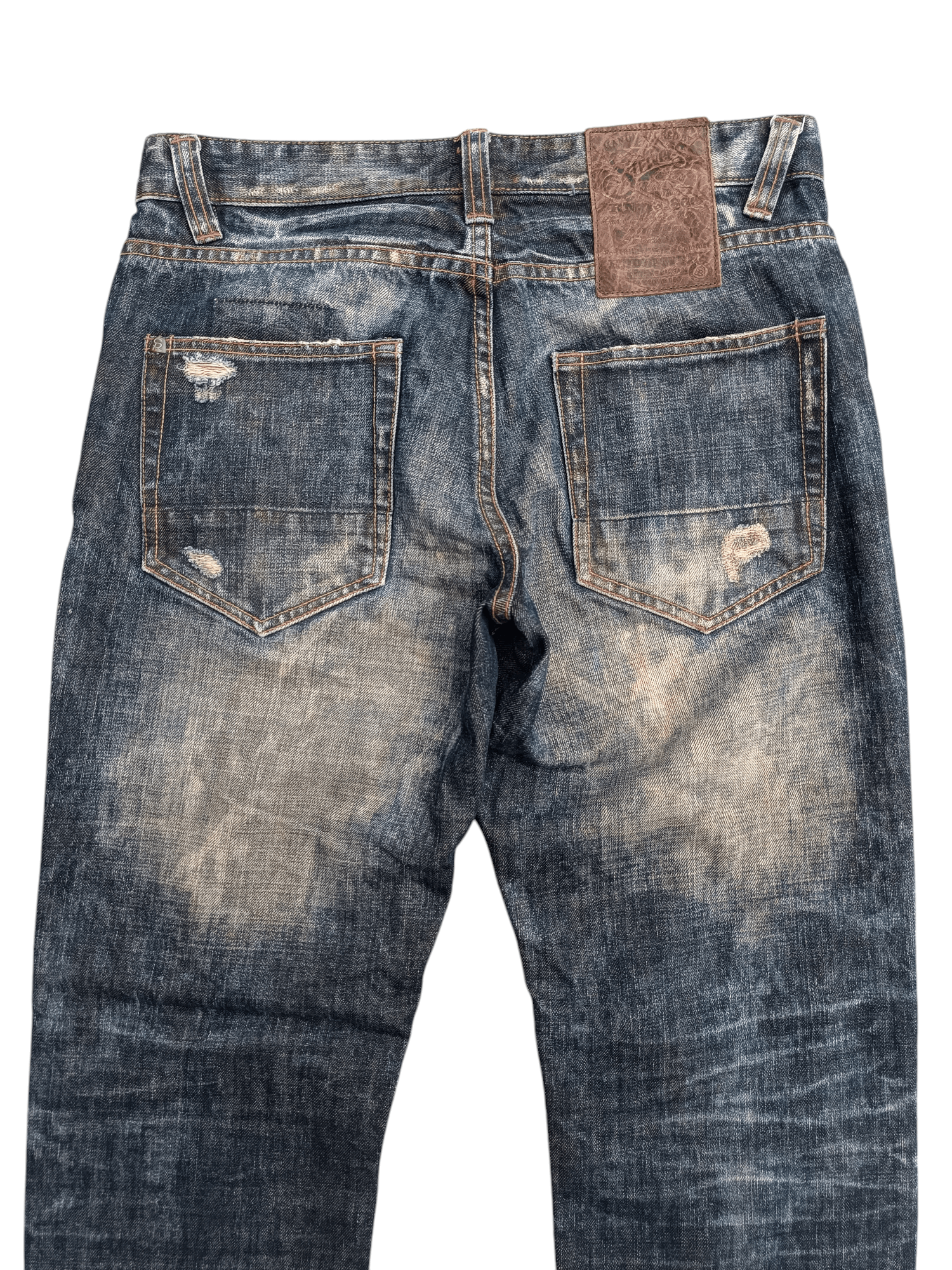 Tornado Mart STRIVERS & CO UNION MADE TIE DYE DISTRESSED WHISKERS FADED Size US 30 / EU 46 - 16 Thumbnail