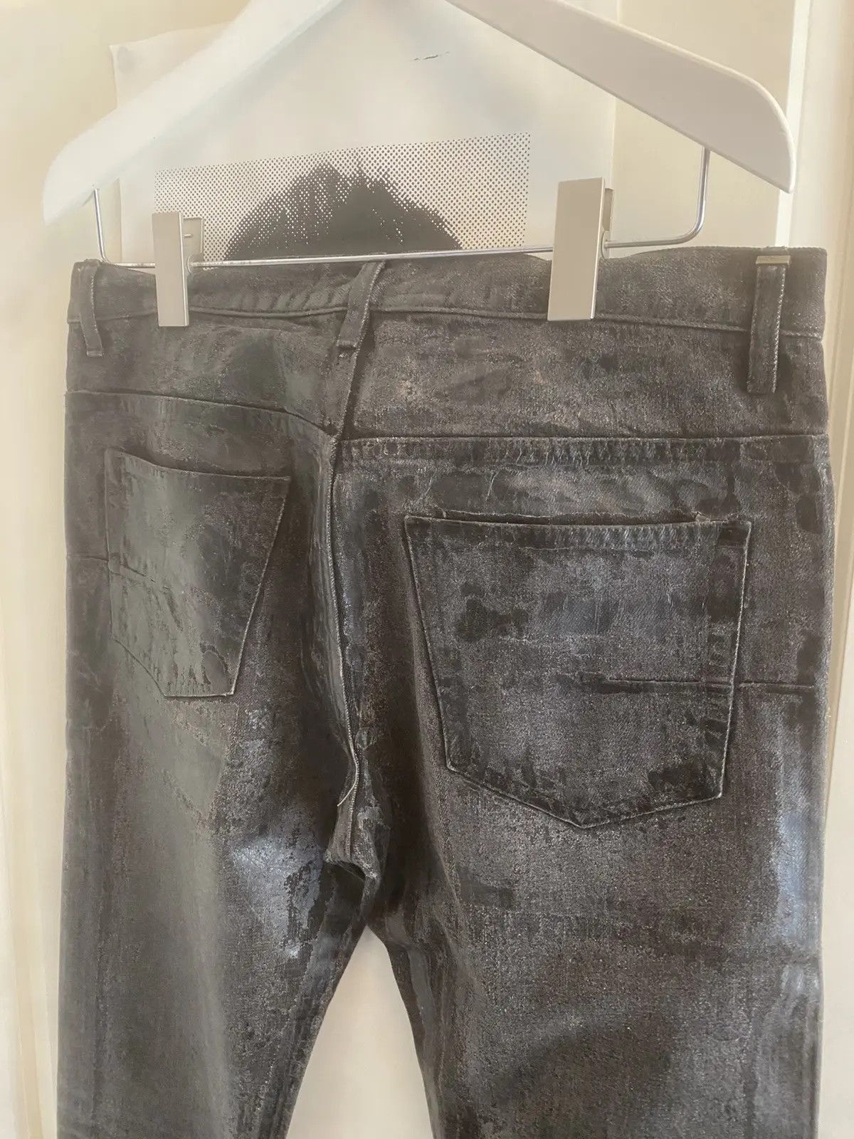 Dior MINT dior homme 2009 waxed denim jeans Size US 32 / EU 48 - 3 Thumbnail