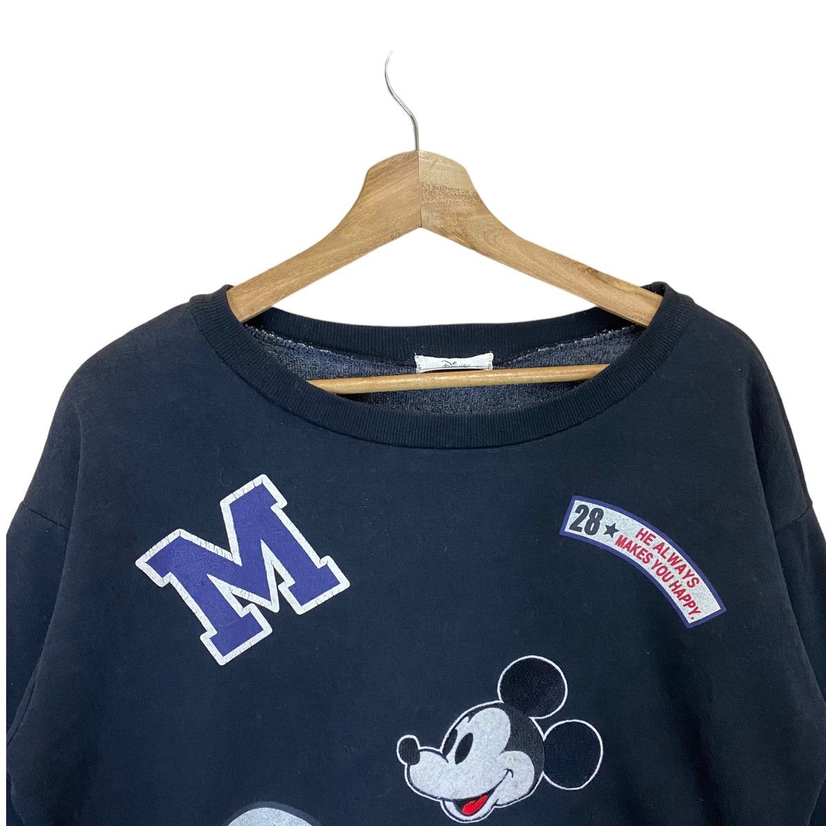 Disney × Japanese Brand × Mickey Mouse Mickey Mouse Big Logo Crewneck Sweatshirt Size US S / EU 44-46 / 1 - 4 Thumbnail