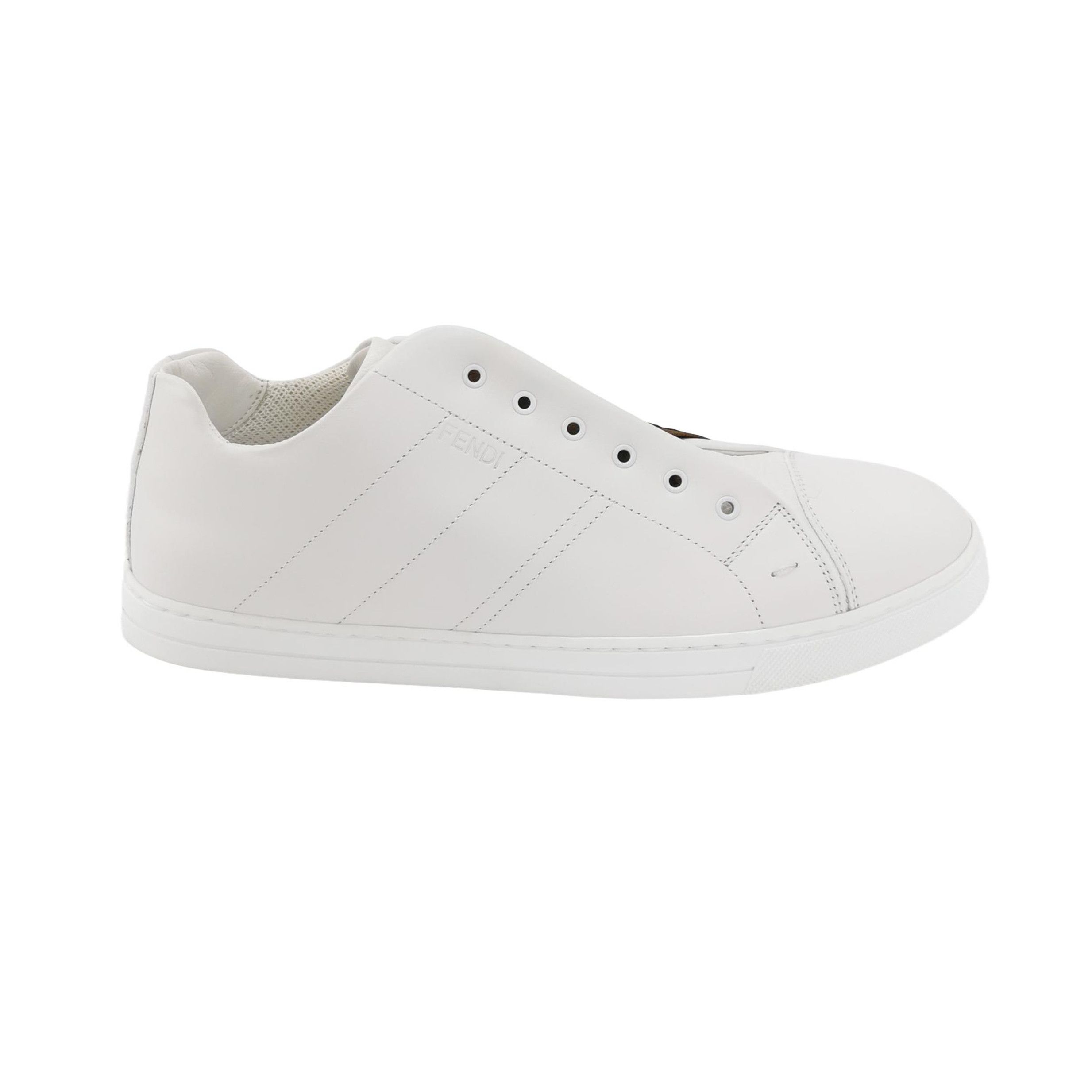 Fendi Fendi FF Logo Elastic Leather Sneakers Size 41 Size US 8 / EU 41 - 1 Thumbnail