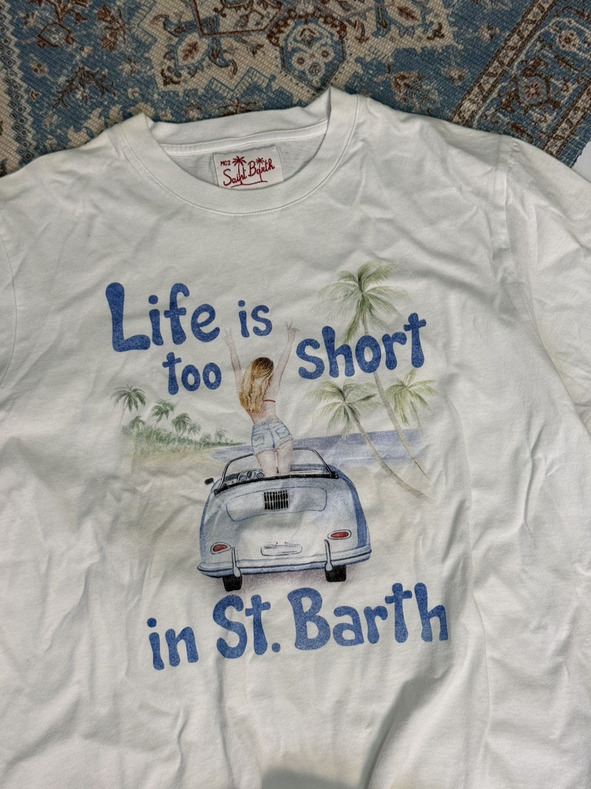 MC2 Saint Barth Mc2 Saint Barth “Life is too Short” T-shirt Size US S / EU 44-46 / 1 - 2 Thumbnail