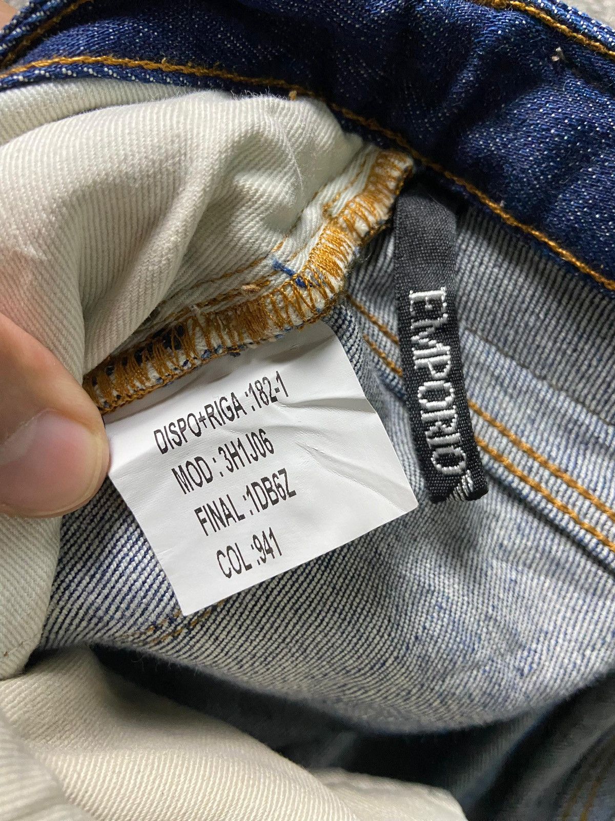 Emporio Armani Emporio Armani Regular Cut Jeans (154) Size US 34 / EU 50 - 6 Thumbnail