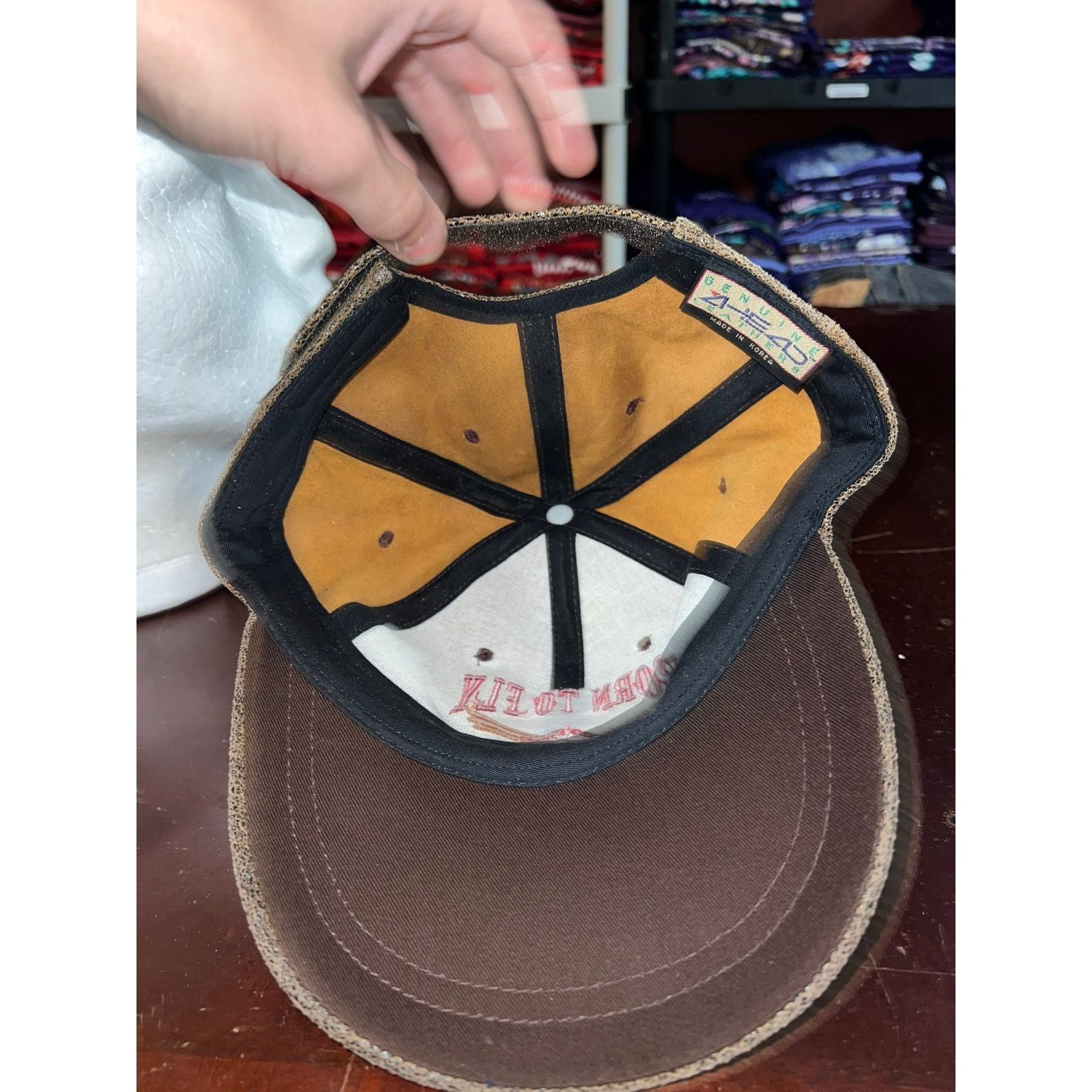 Vintage Vintage Ahead Genuine Leathers Hat America Carmel Cap OS Size ONE SIZE - 8 Thumbnail