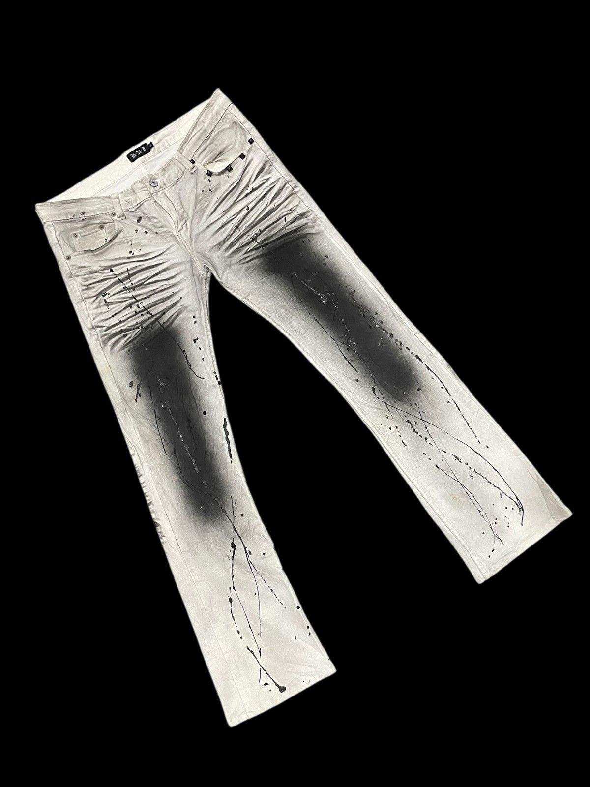 If Six Was Nine Flare K.U.I Punk Gothic Jeans Size US 34 / EU 50 - 6 Thumbnail
