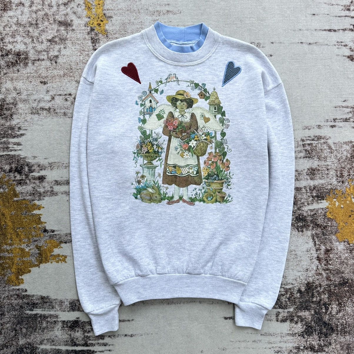 Lee VINTAGE 80S LEE ANGEL COTTAGECORE SWEATSHIRT USA Size US M / EU 48-50 / 2 - 1 Thumbnail