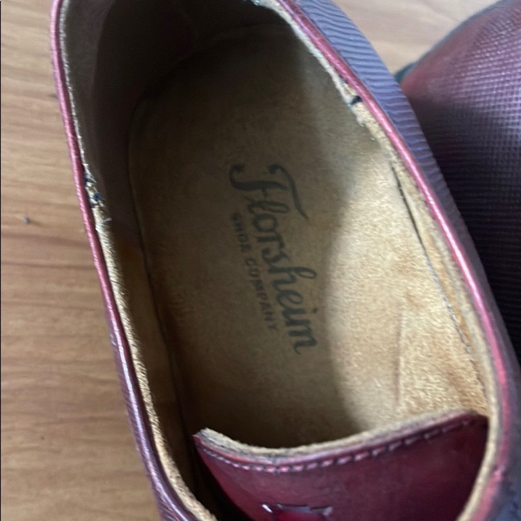 Florsheim Florsheim Men's Redish Brown Leather Cap-toe Shoes size 9 Size US 9 / EU 42 - 2 Thumbnail