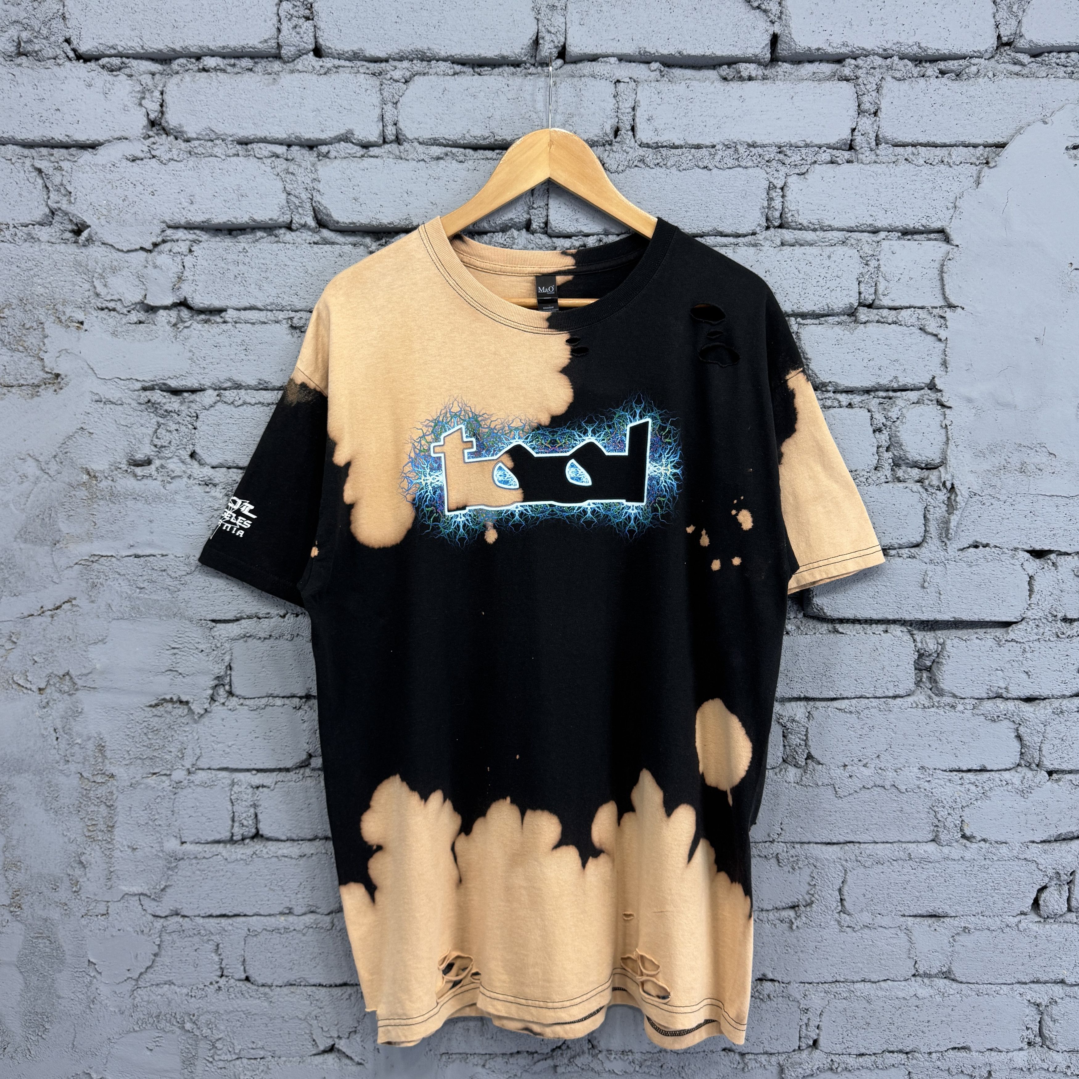 Vintage TOOL Schism Band Torror Horror Bleached Tshirt