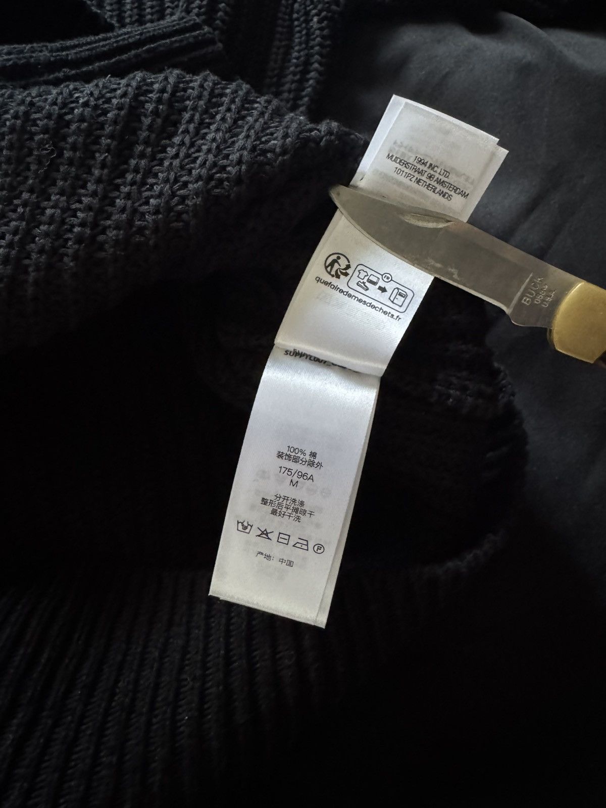 Supreme Supreme knit sweater black size medium Size US M / EU 48-50 / 2 - 15 Thumbnail